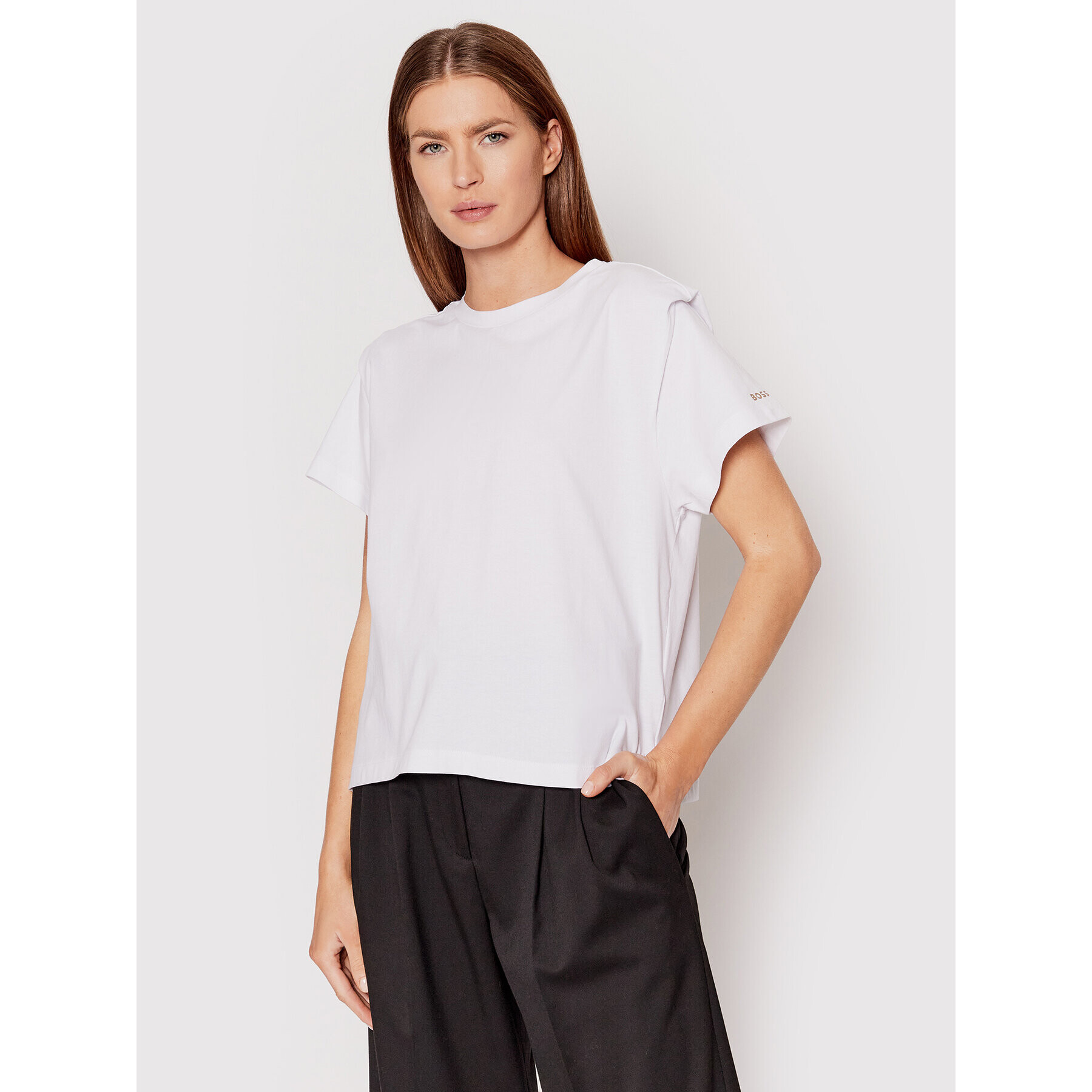 Boss Тишърт Esana 50468373 Бял Regular Fit - Pepit.bg