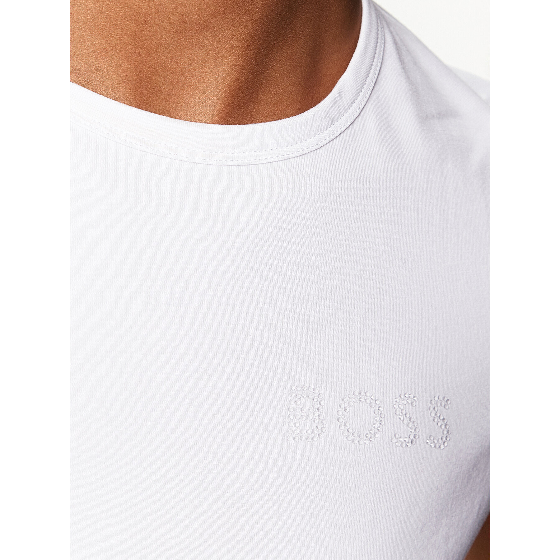 Boss Тишърт Eventsa3 50503000 Бял Slim Fit - Pepit.bg