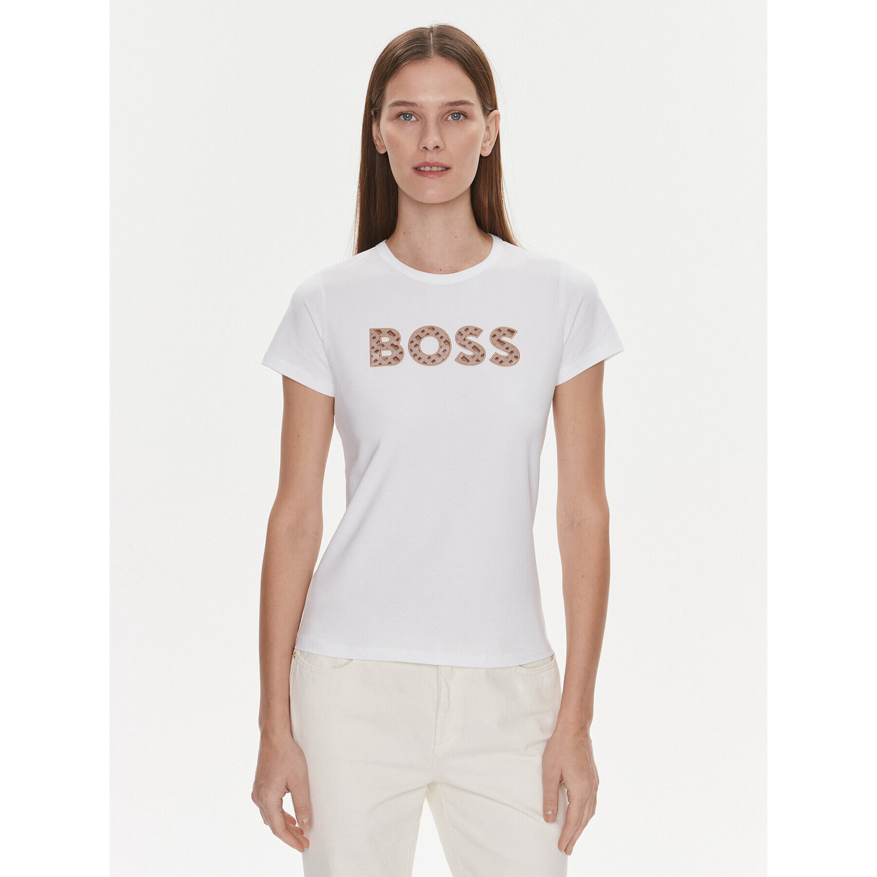 Boss Тишърт Eventsa4 50508498 Бежов Regular Fit - Pepit.bg