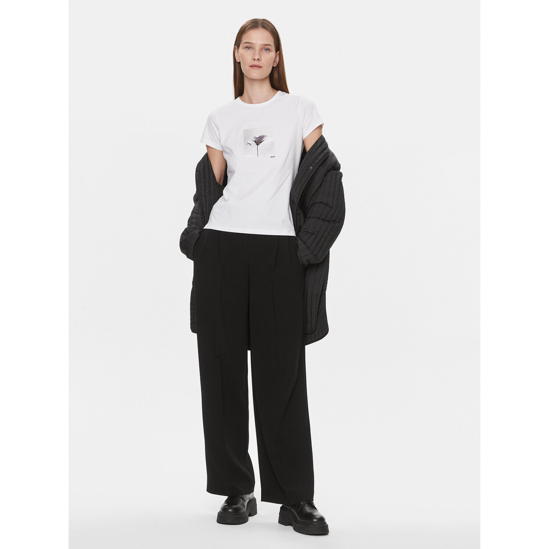 Boss Тишърт Eventsa4 50508498 Бял Regular Fit - Pepit.bg