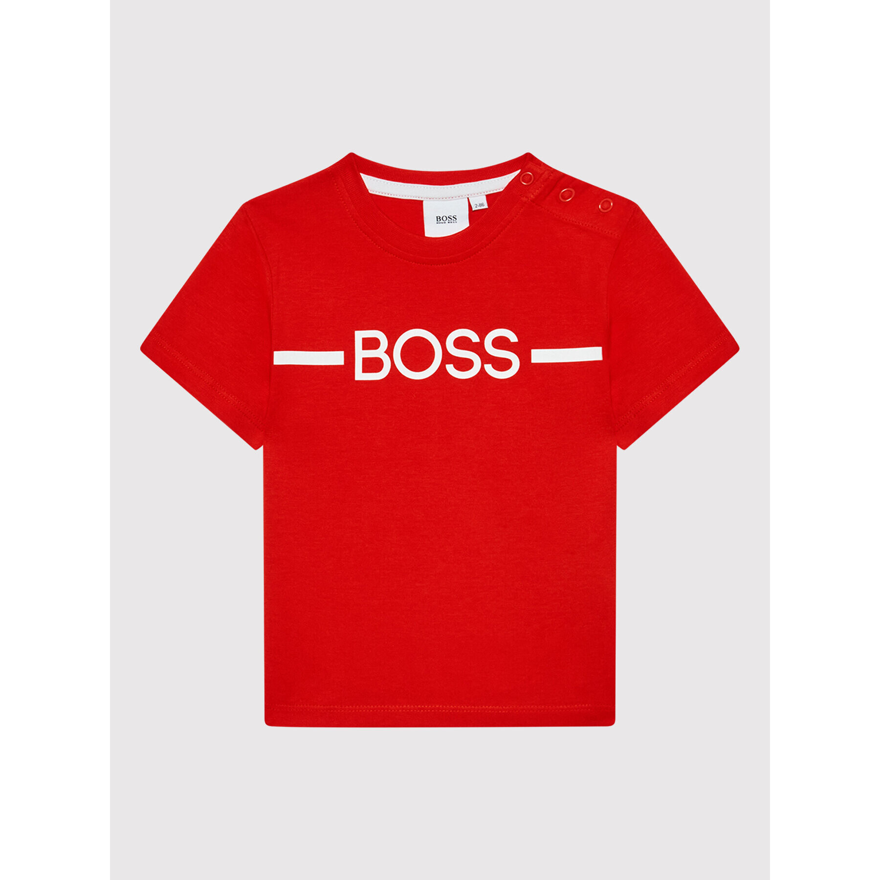 Boss Тишърт J05908 M Червен Regular Fit - Pepit.bg