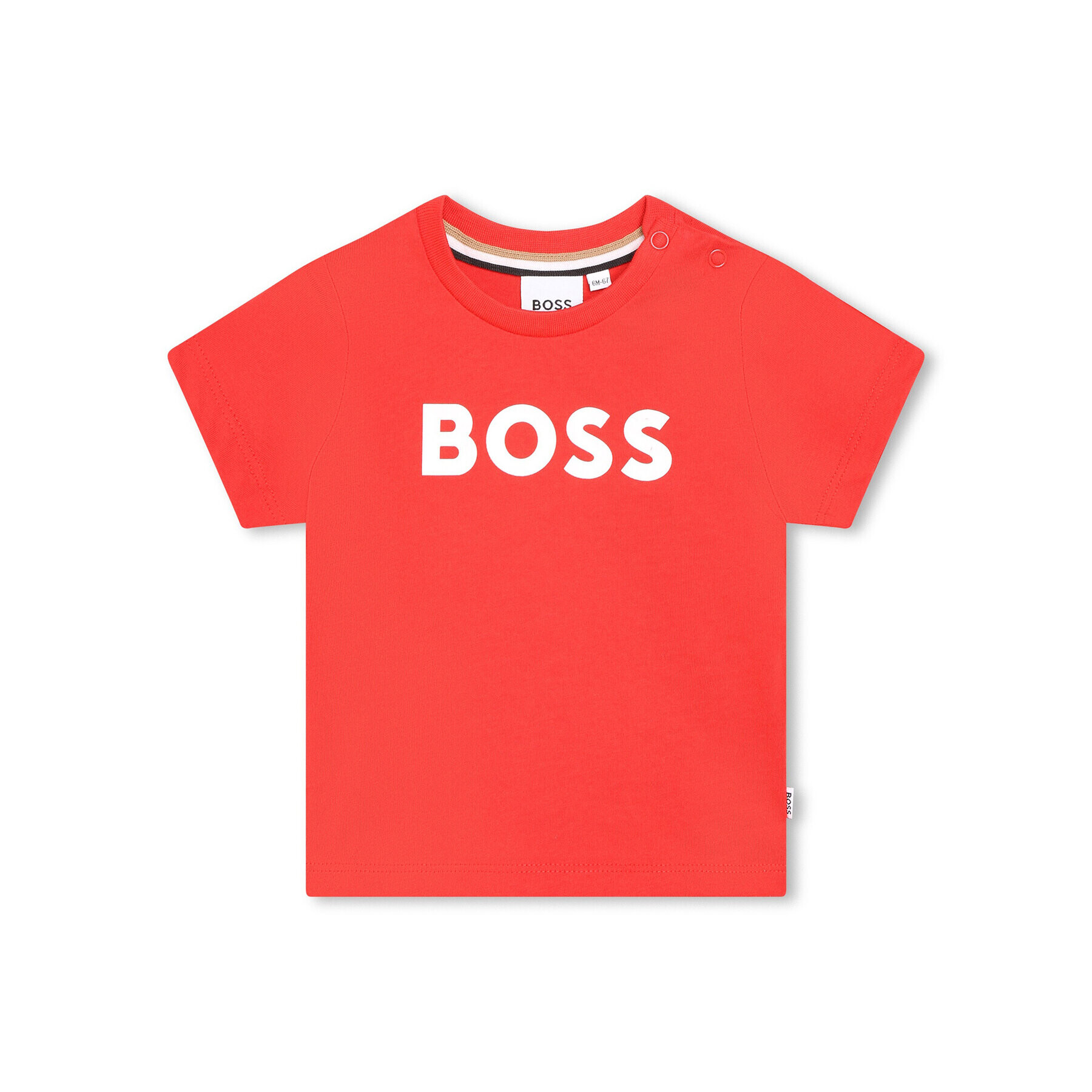 Boss Тишърт J05999 M Червен Regular Fit - Pepit.bg