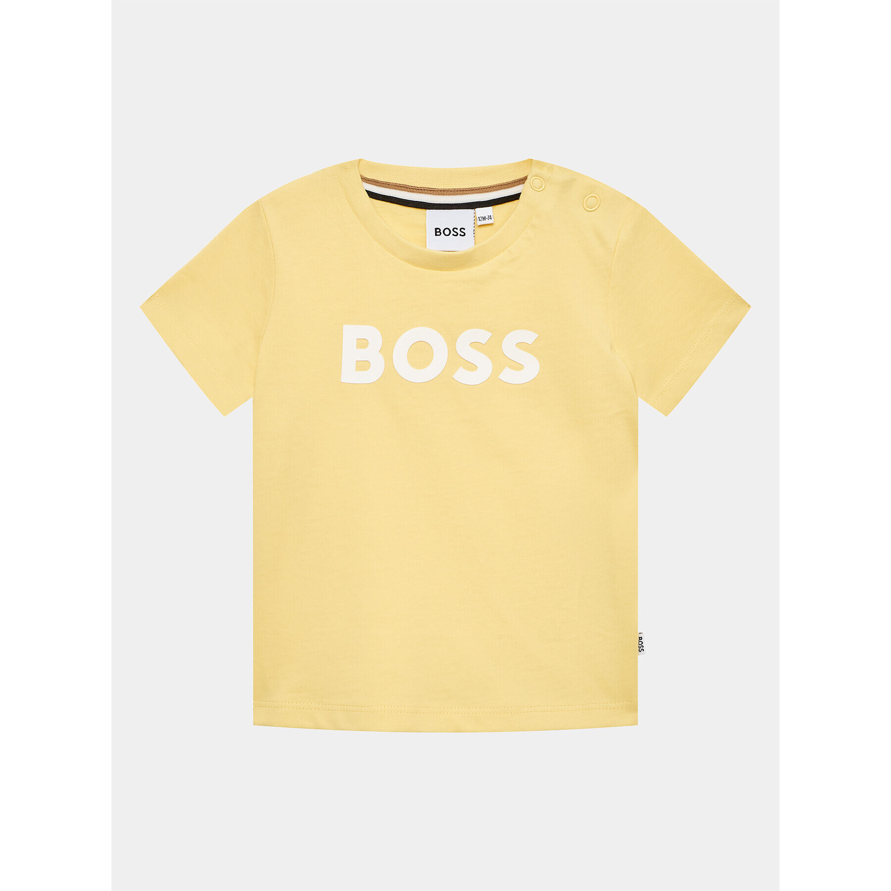 Boss Тишърт J05999 M Жълт Regular Fit - Pepit.bg