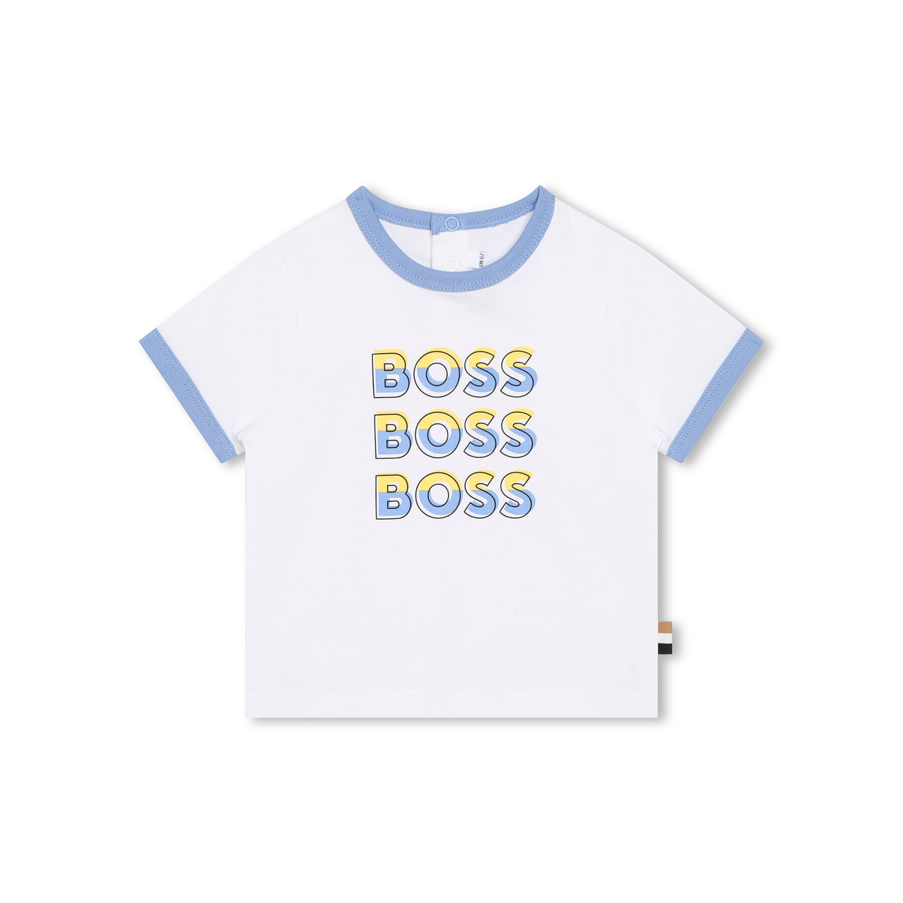 Boss Тишърт J05A07 S Бял Regular Fit - Pepit.bg