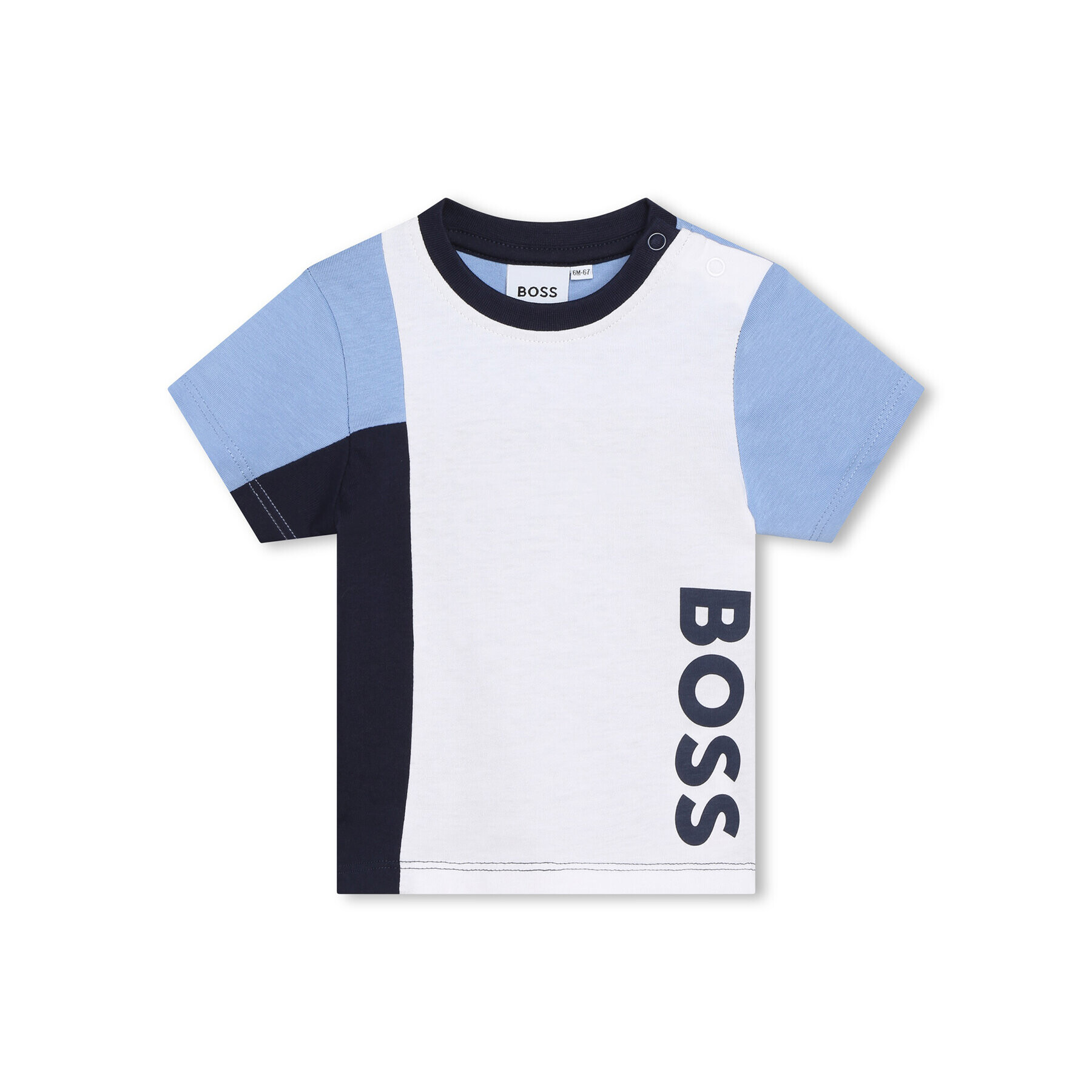 Boss Тишърт J05A11 S Бял Regular Fit - Pepit.bg