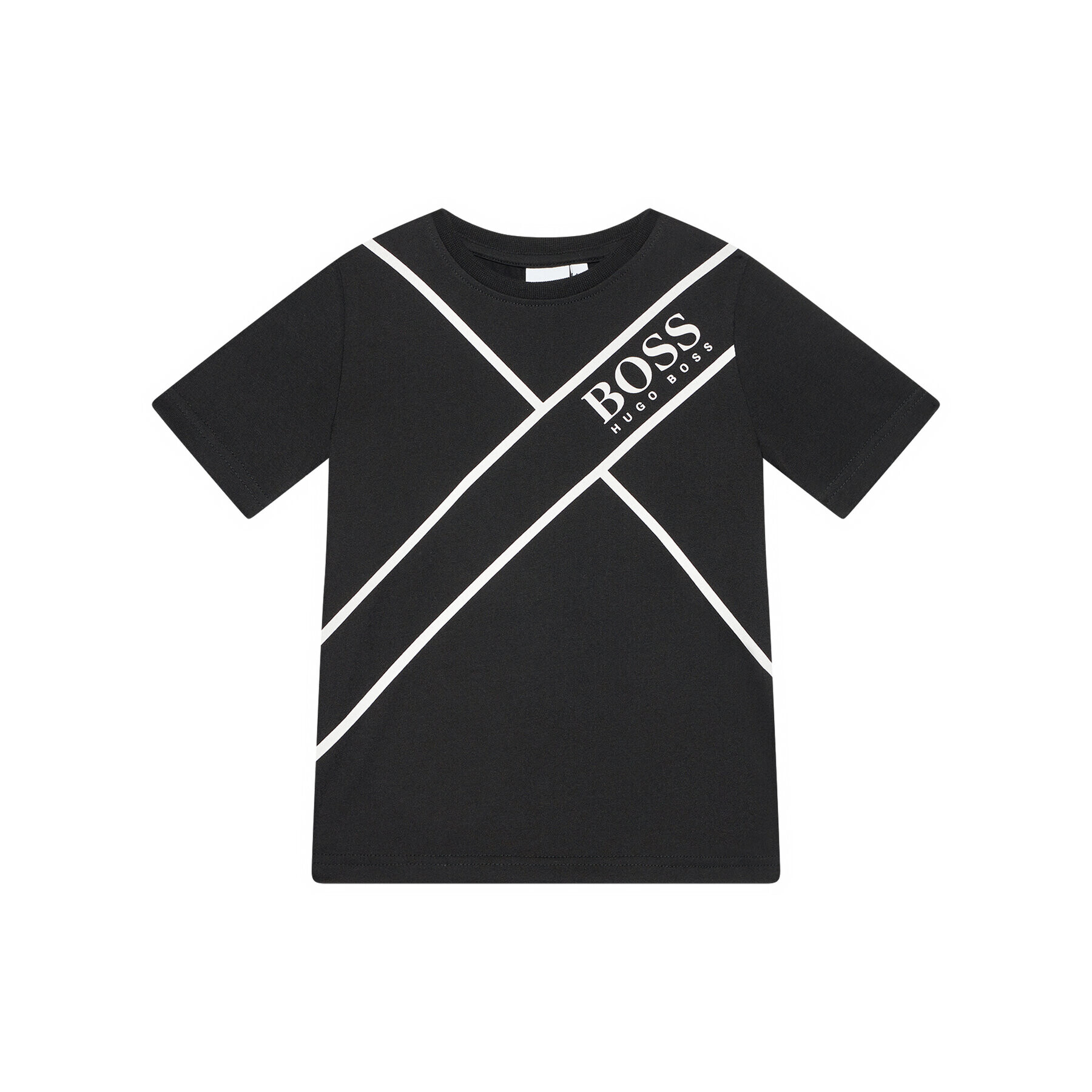 Boss Тишърт J25L71 M Черен Regular Fit - Pepit.bg