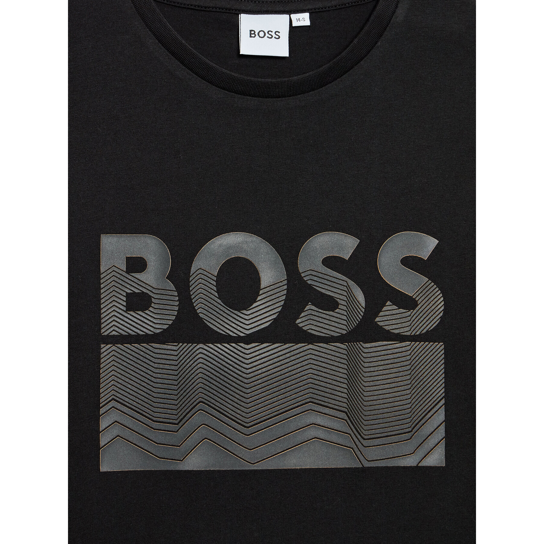 Boss Тишърт J25M02 M Черен Regular Fit - Pepit.bg