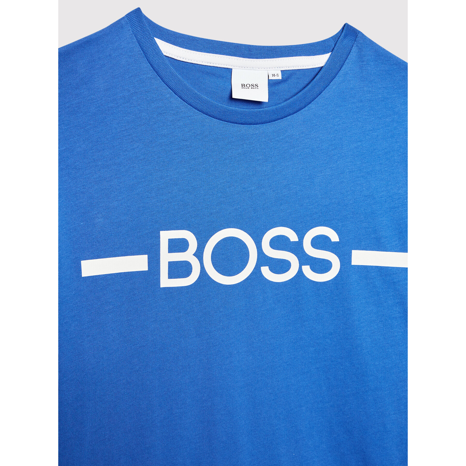 Boss Тишърт J25N29 D Син Regular Fit - Pepit.bg