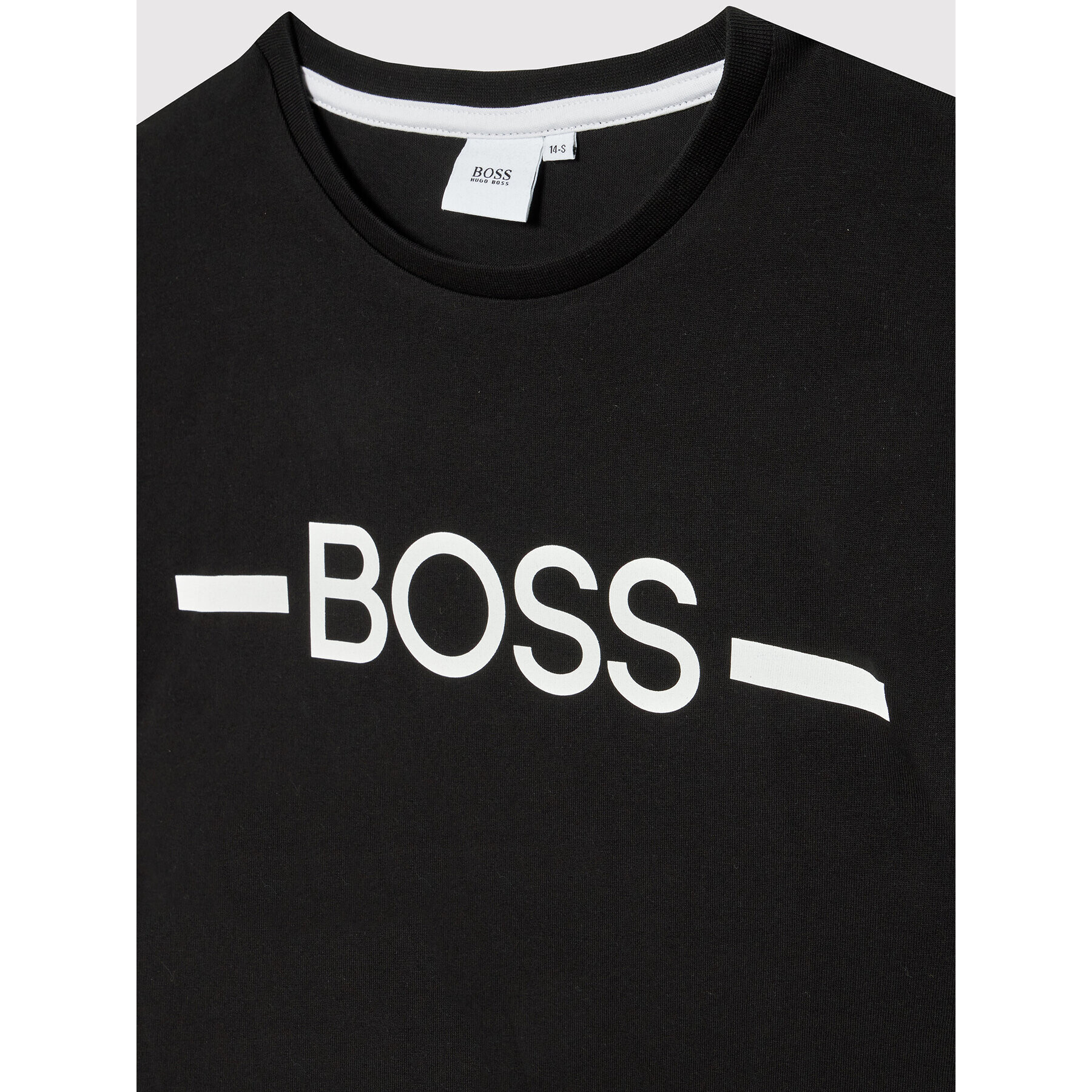 Boss Тишърт J25N29 M Черен Regular Fit - Pepit.bg