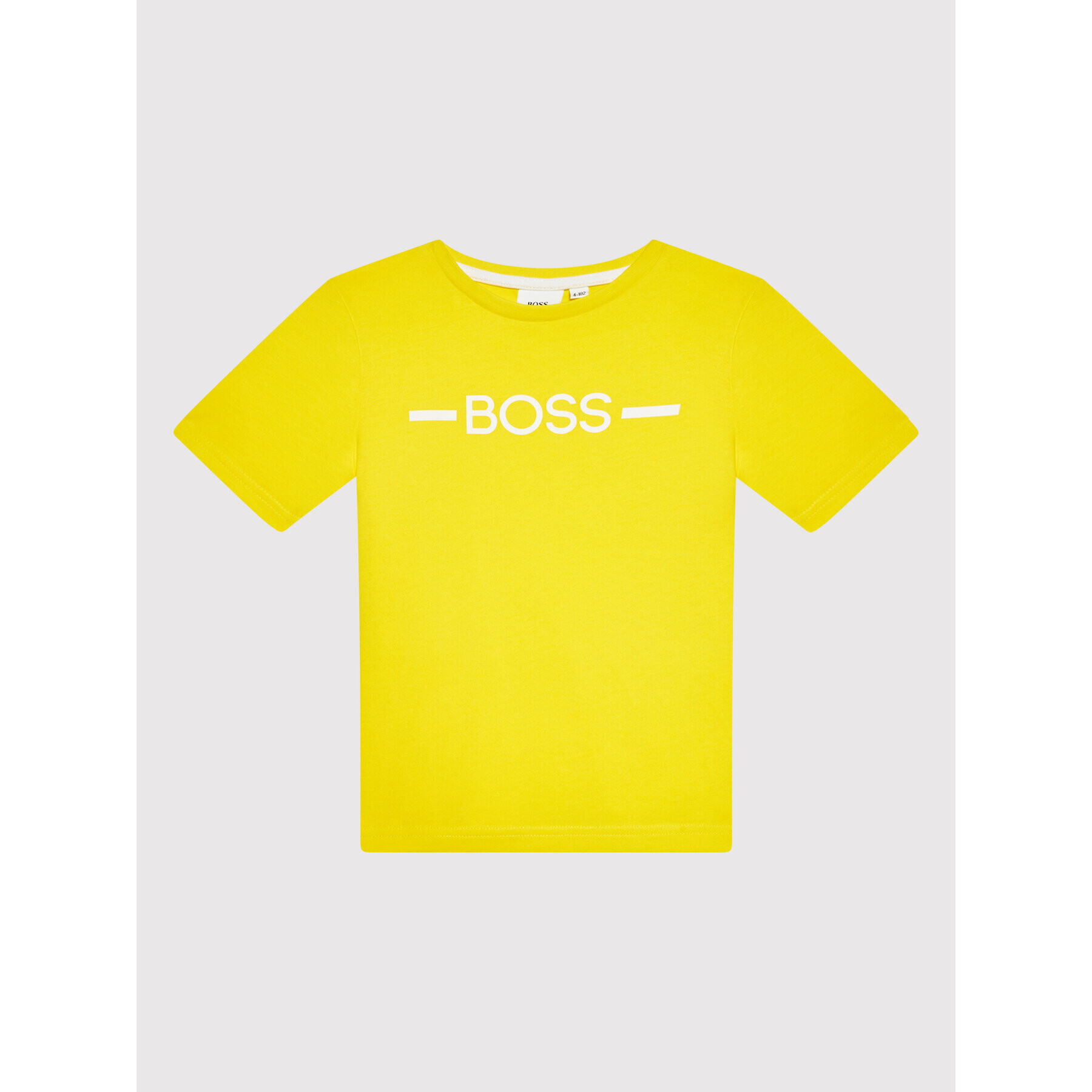 Boss Тишърт J25N29 M Жълт Regular Fit - Pepit.bg