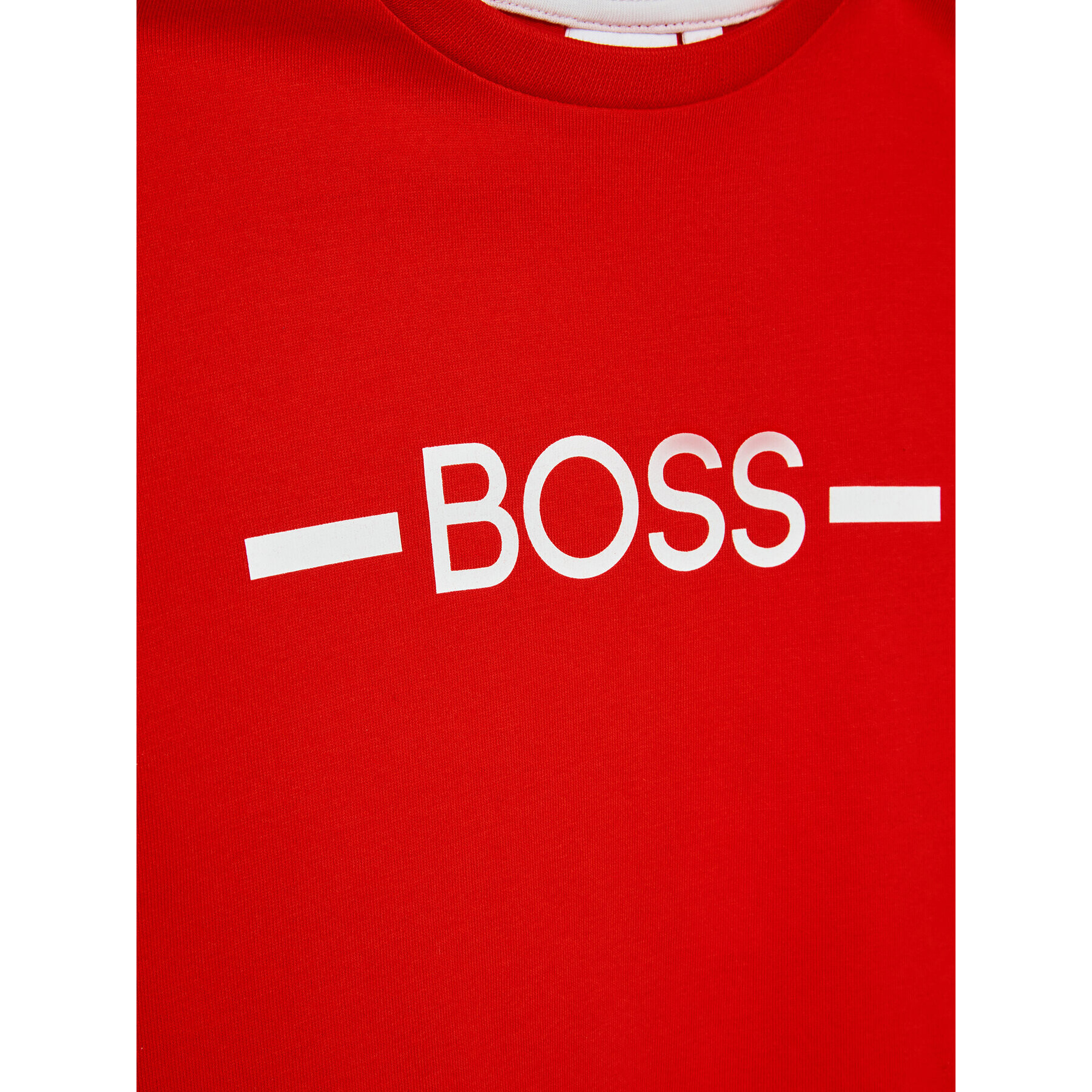 Boss Тишърт J25N29 S Червен Regular Fit - Pepit.bg