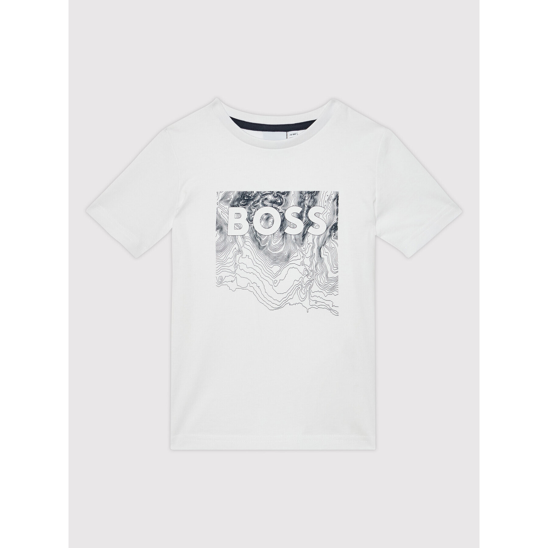 Boss Тишърт J25N35 S Бял Regular Fit - Pepit.bg