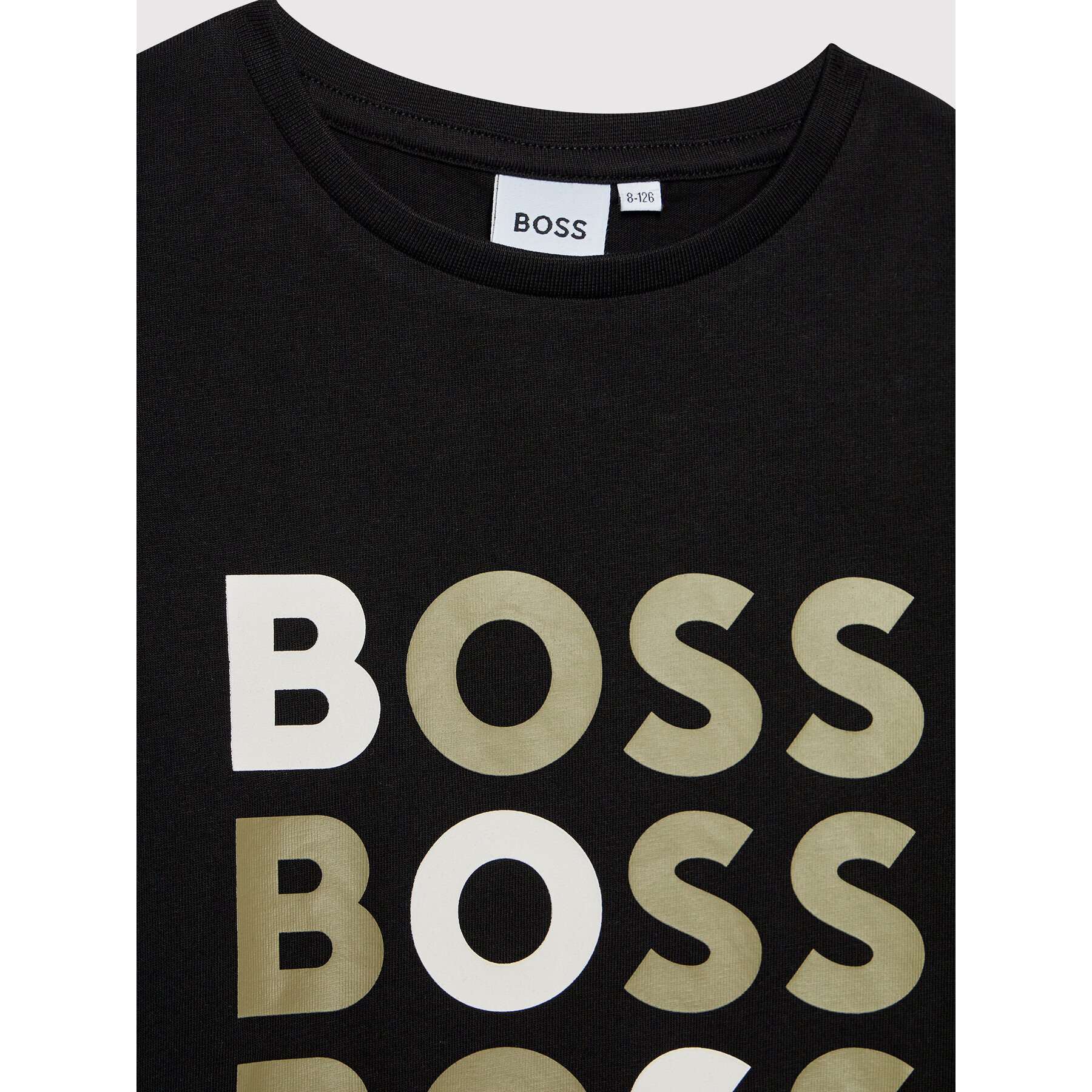 Boss Тишърт J25N37 S Черен Regular Fit - Pepit.bg