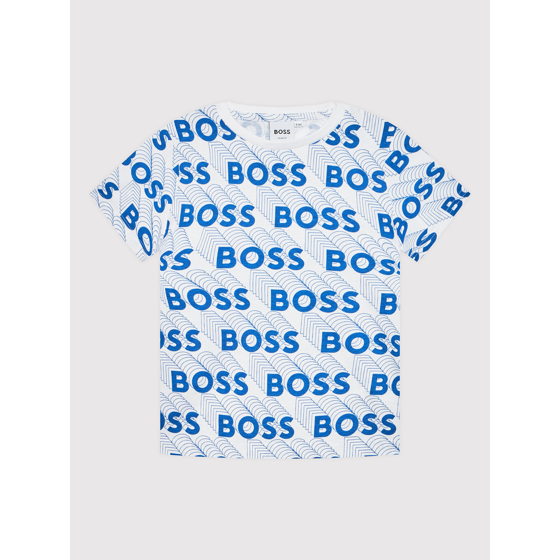 Boss Тишърт J25N55 D Бял Slim Fit - Pepit.bg