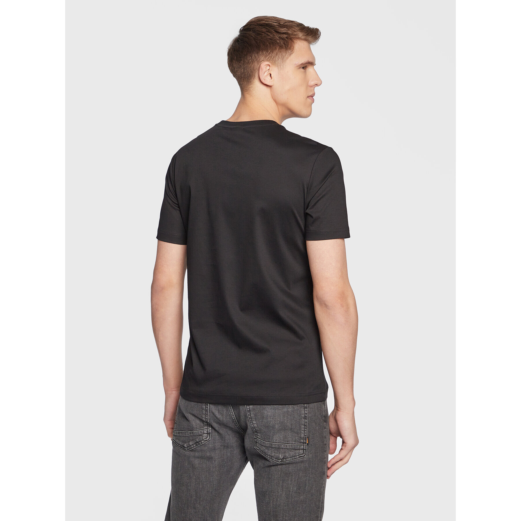 Boss Тишърт Lunar 50483729 Черен Regular Fit - Pepit.bg