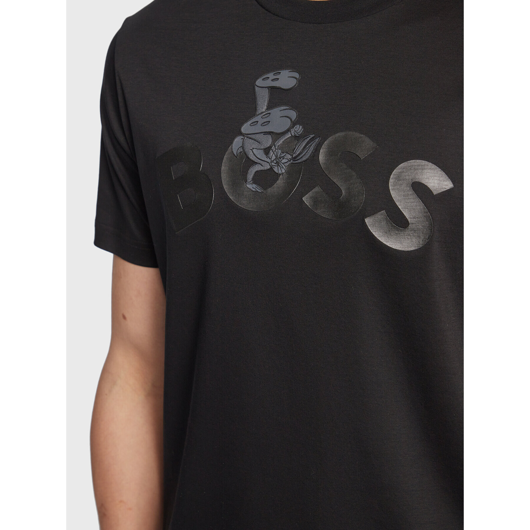 Boss Тишърт Lunar 50483729 Черен Regular Fit - Pepit.bg