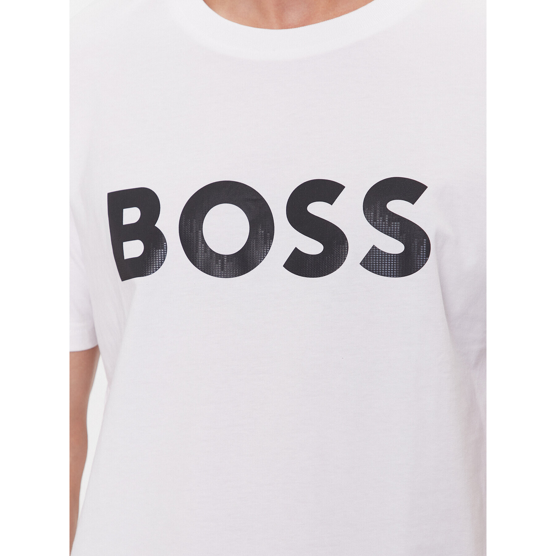 Boss Тишърт Mirror 1 50506363 Бял Regular Fit - Pepit.bg