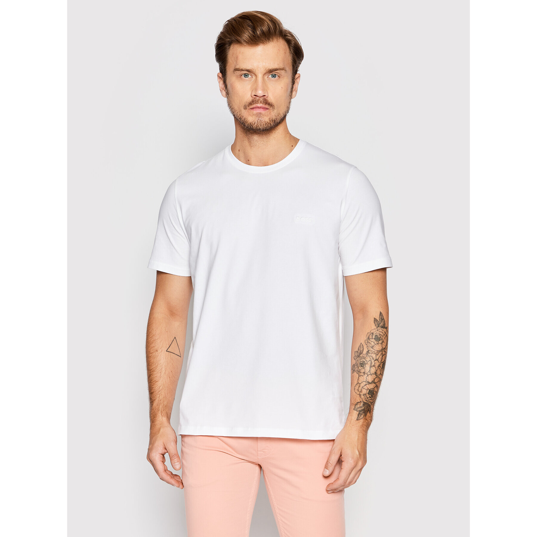 Boss Тишърт Mix&Match 50469550 Бял Regular Fit - Pepit.bg