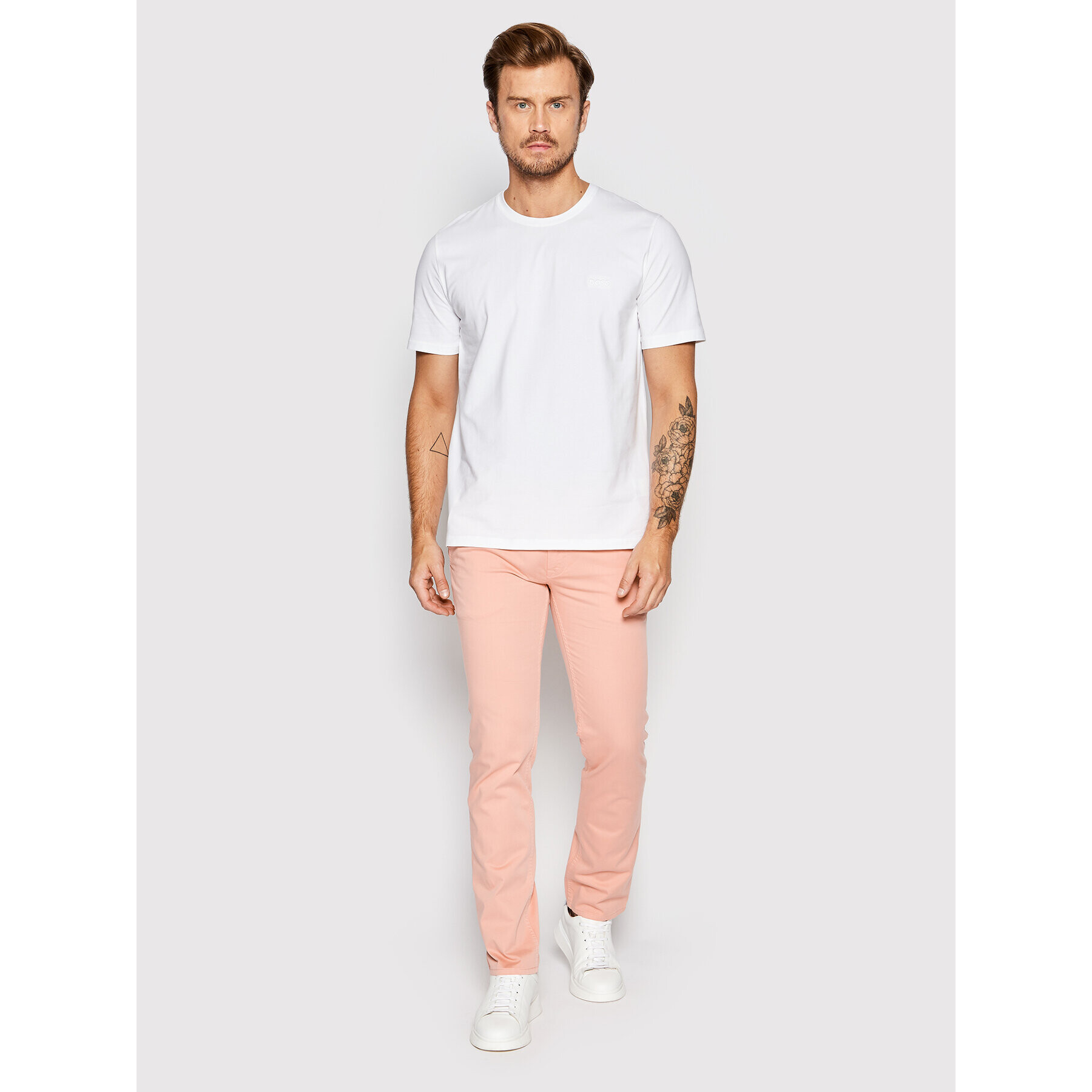Boss Тишърт Mix&Match 50469550 Бял Regular Fit - Pepit.bg