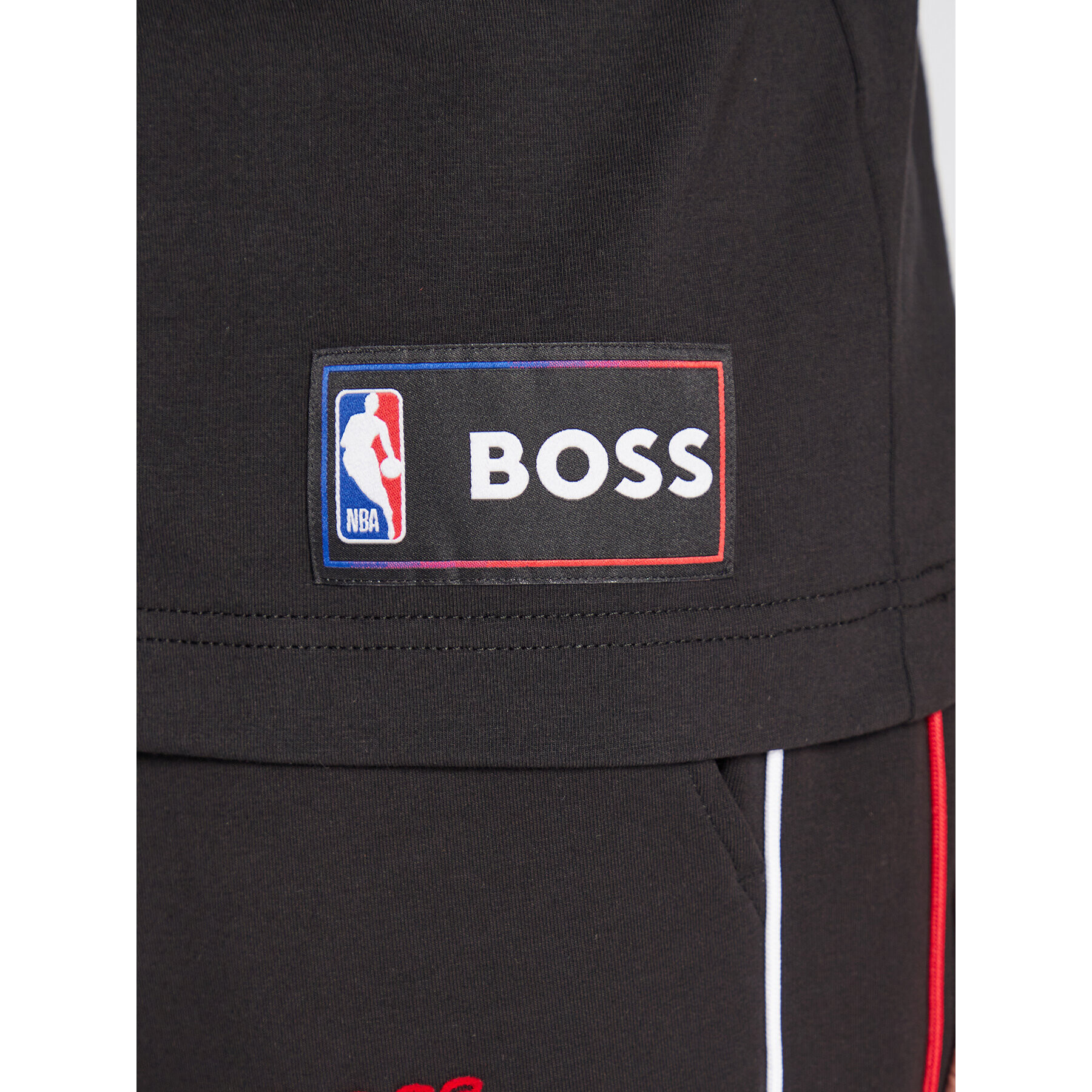 Boss Тишърт NBA T_Basket_4 50477424 Черен Comfort Fit - Pepit.bg