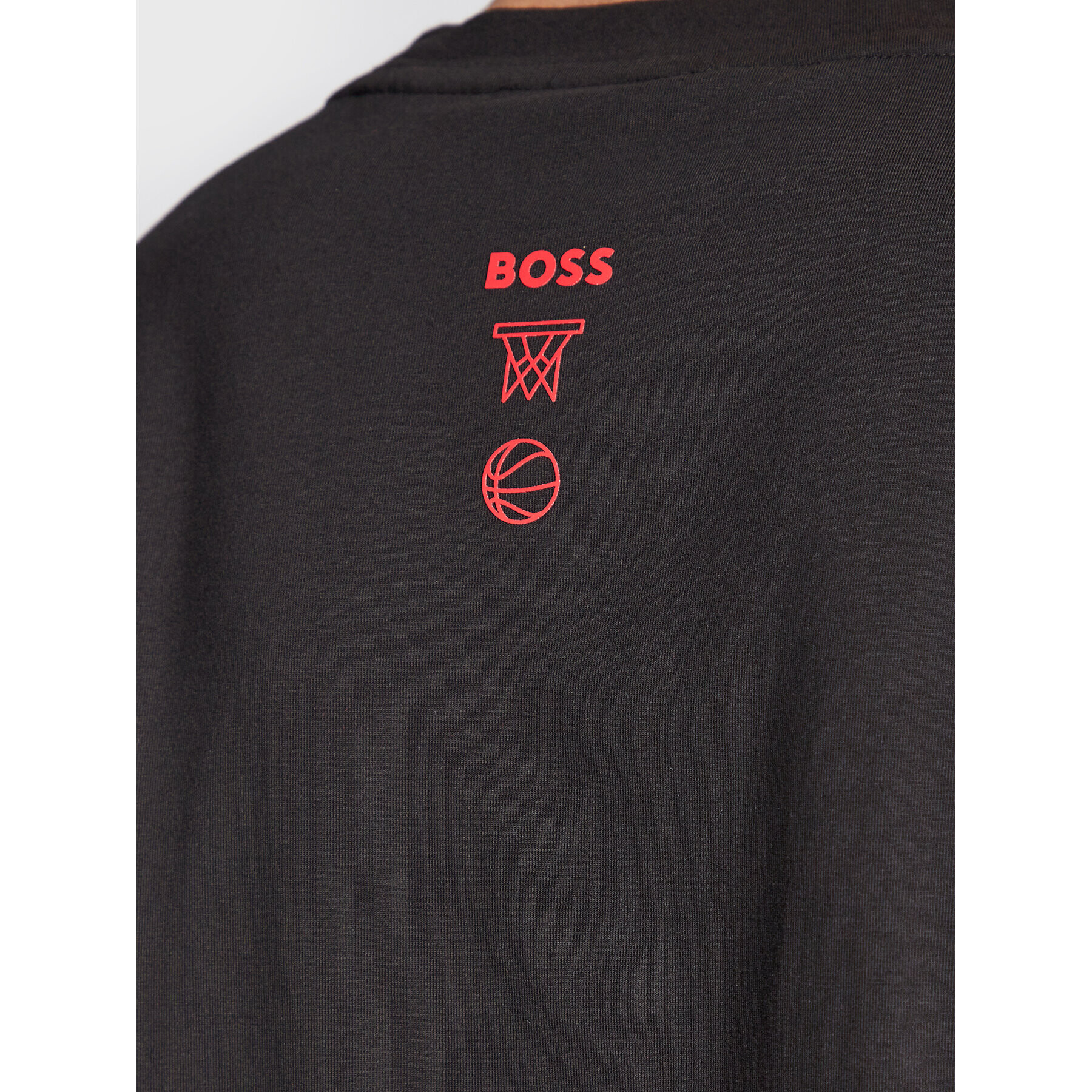 Boss Тишърт NBA T_Basket_4 50477424 Черен Comfort Fit - Pepit.bg