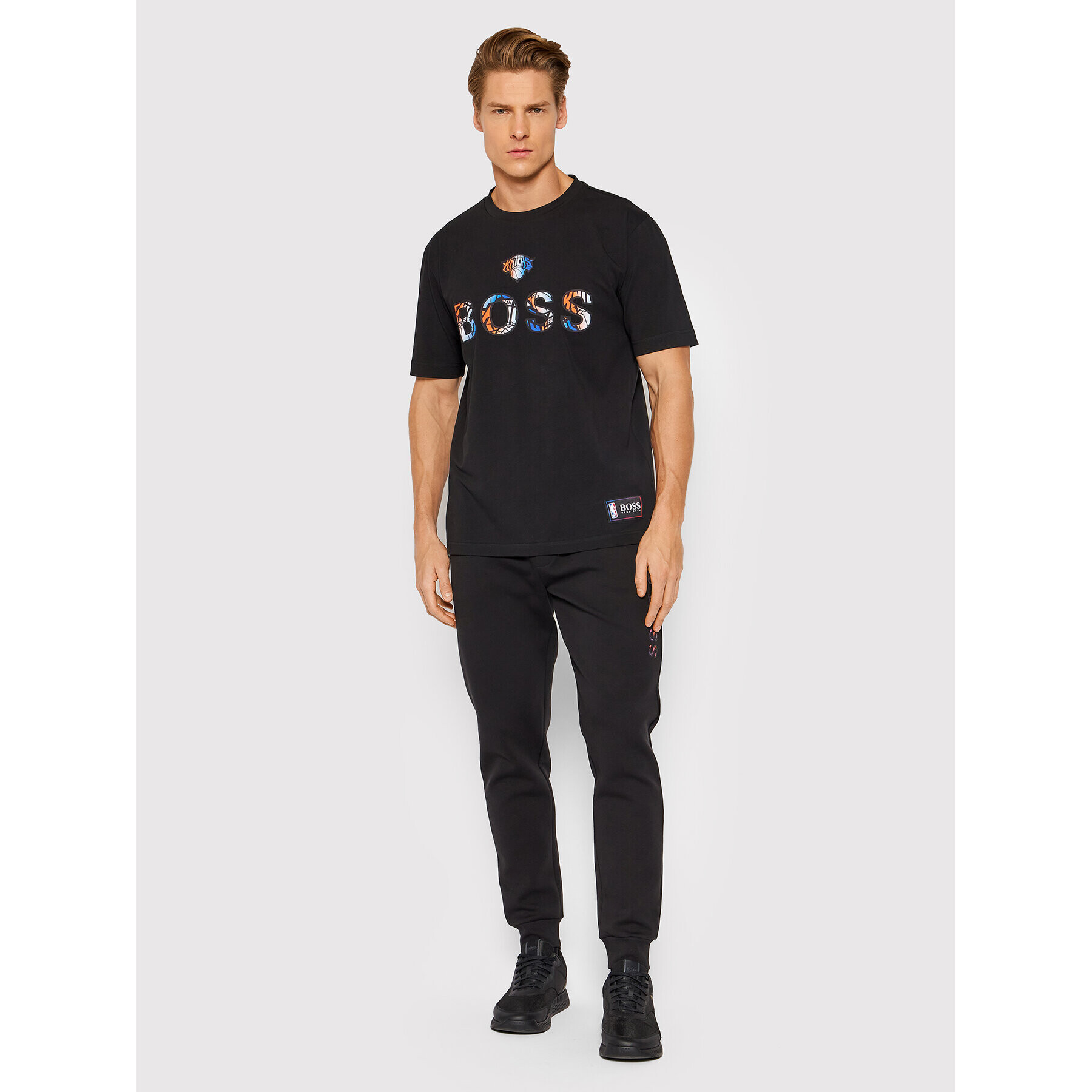 Boss Тишърт NBA TBasket_2 50461962 Черен Relaxed Fit - Pepit.bg