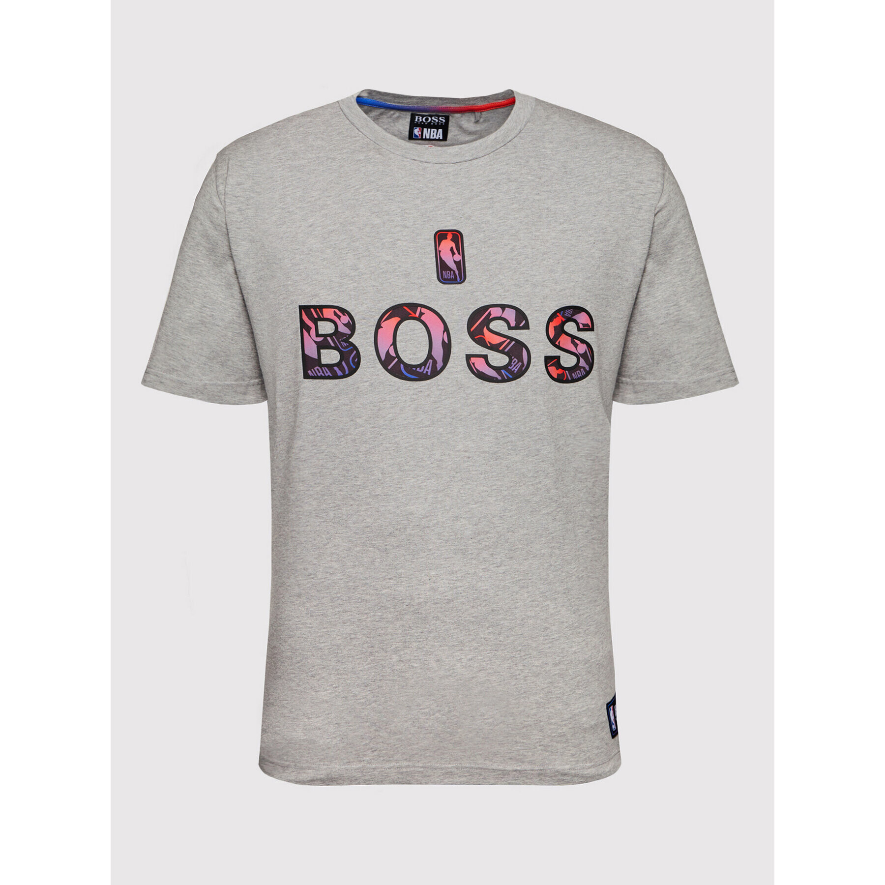 Boss Тишърт NBA TBasket_2 50461962 Сив Regular Fit - Pepit.bg