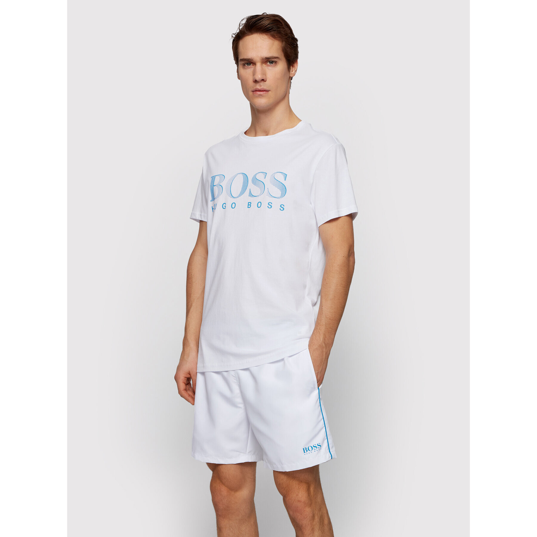 Boss Тишърт Rn 50407774 Бял Relaxed Fit - Pepit.bg