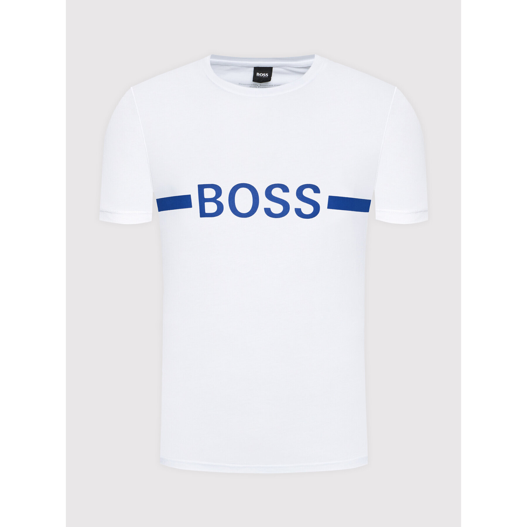 Boss Тишърт Rn 50437367 Бял Slim Fit - Pepit.bg