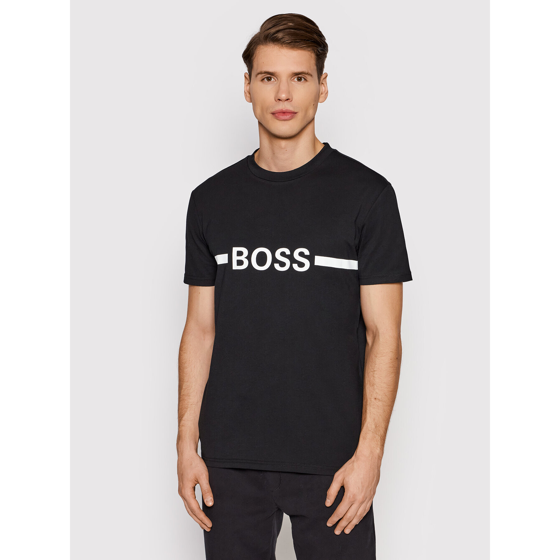 Boss Тишърт Rn 50437367 Черен Slim Fit - Pepit.bg