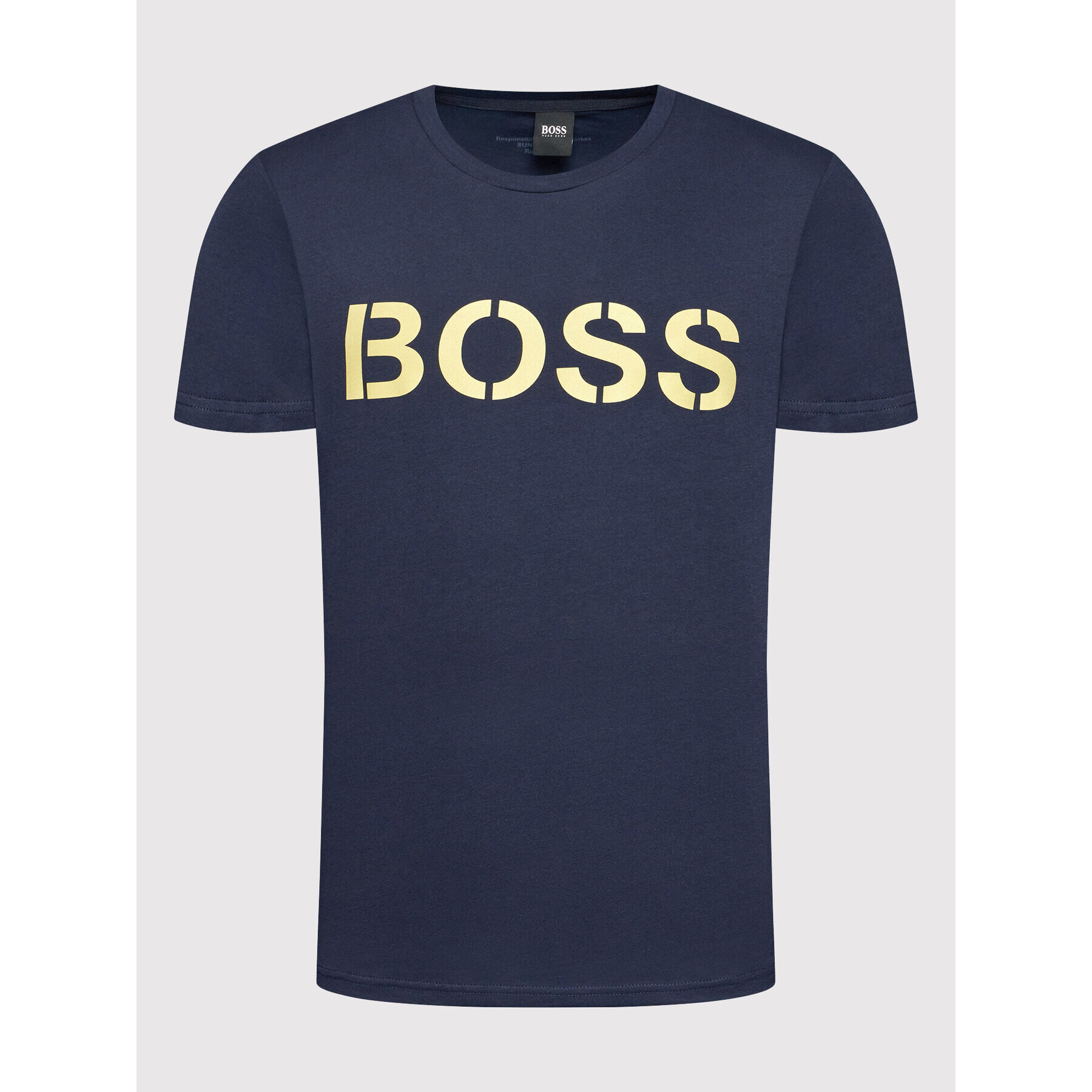 Boss Тишърт Special 50442391 Тъмносин Regular Fit - Pepit.bg