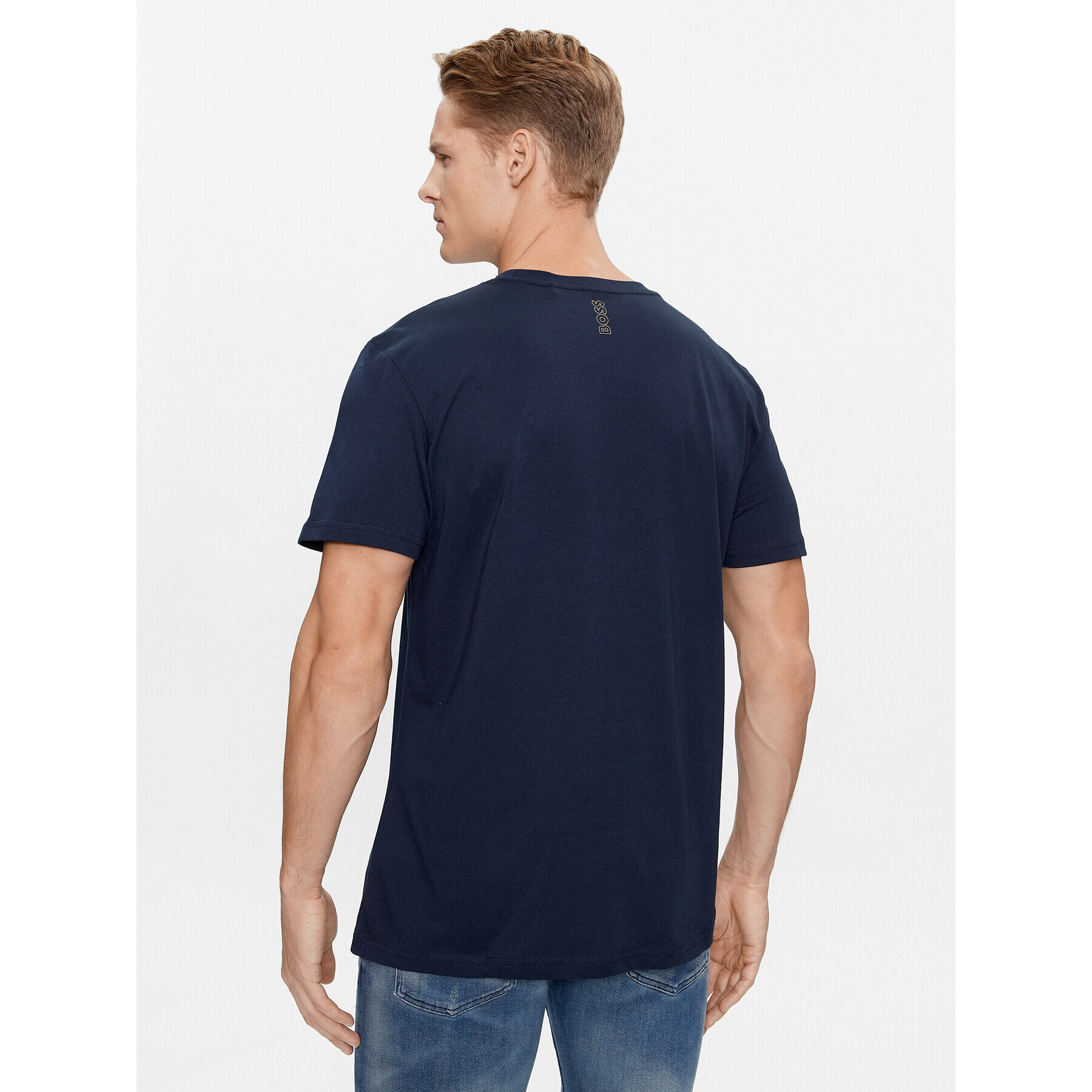 Boss Тишърт Special 50484328 Тъмносин Regular Fit - Pepit.bg