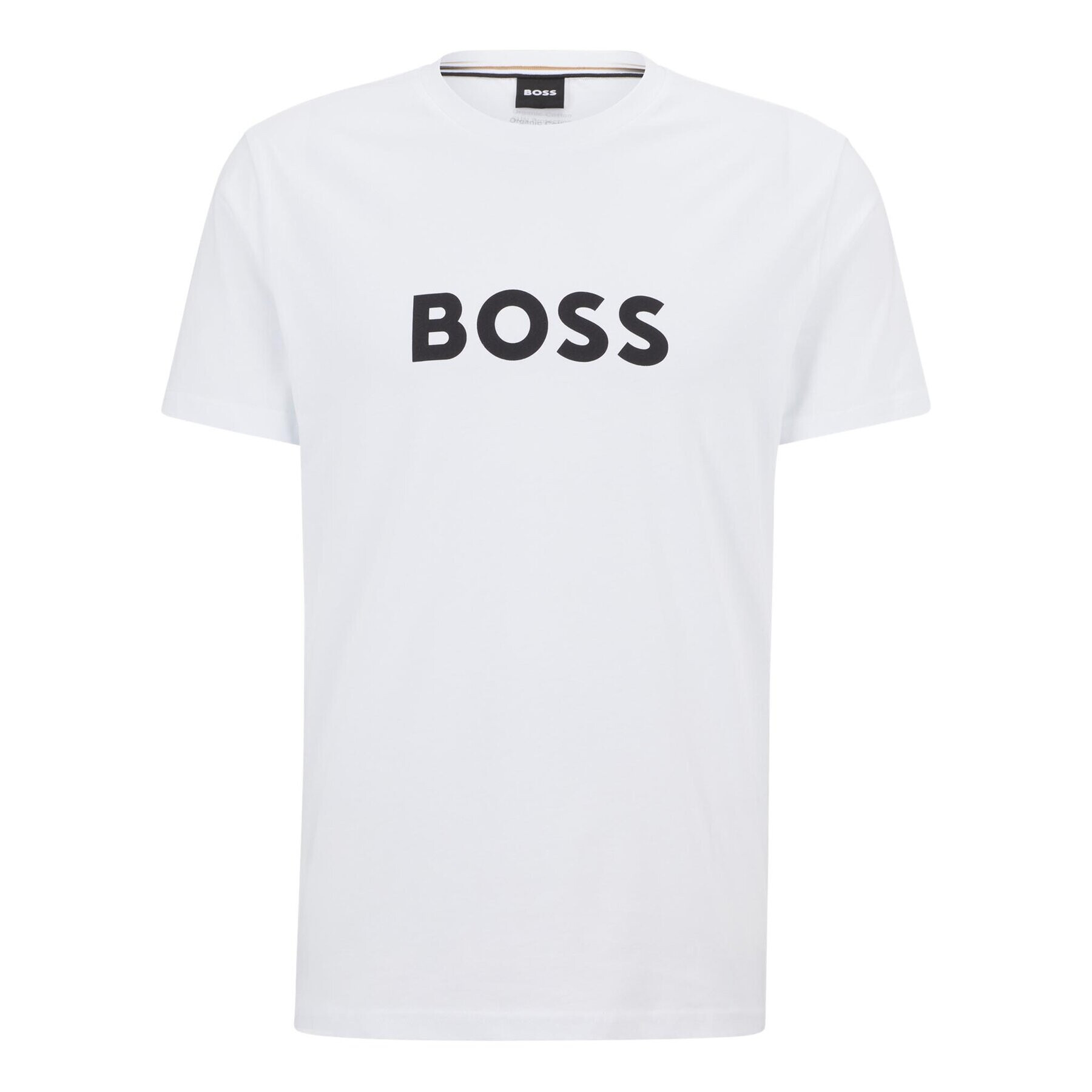 Boss Тишърт T-Shirt Rn 50491706 Бял Regular Fit - Pepit.bg
