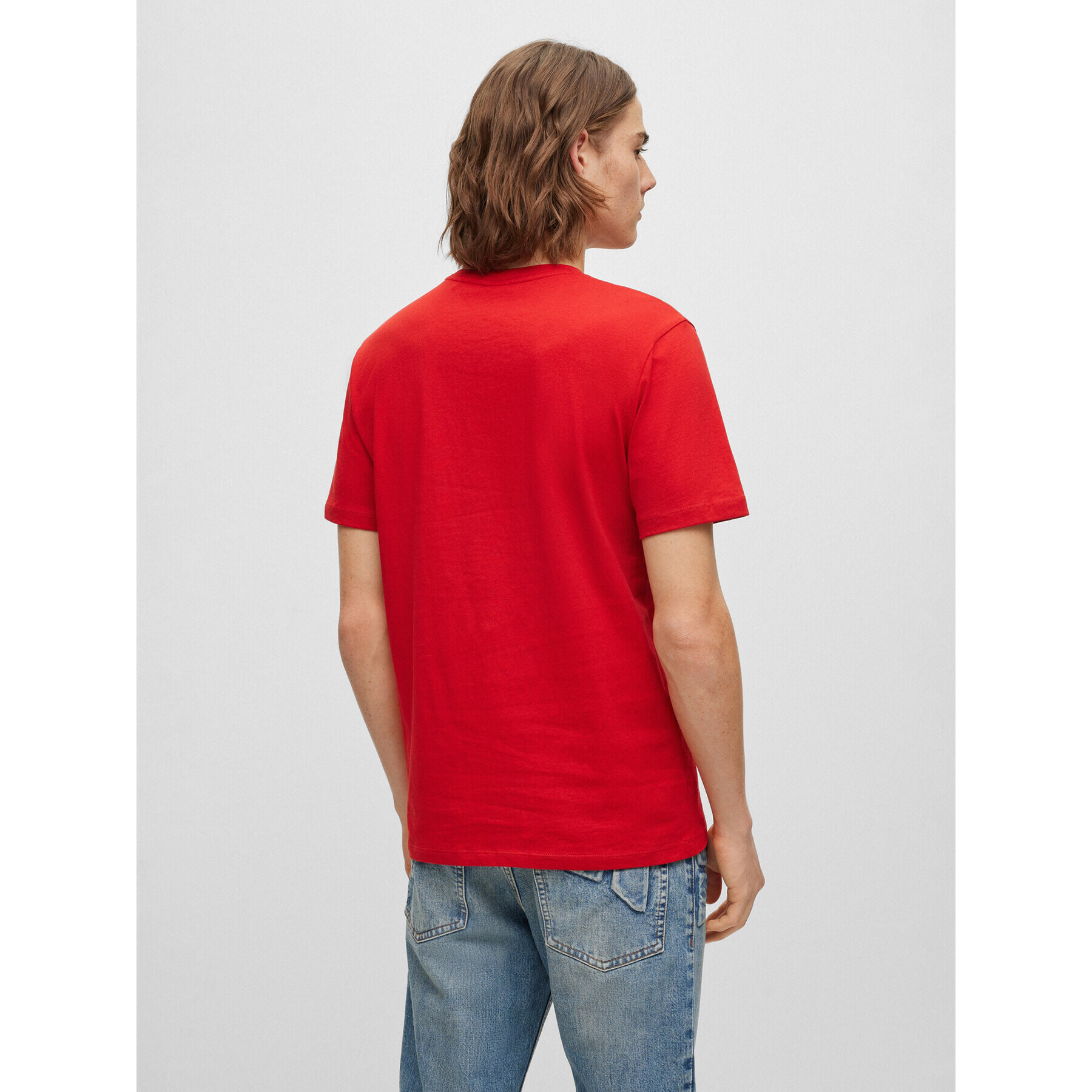 Boss Тишърт Tales 50472584 Червен Relaxed Fit - Pepit.bg