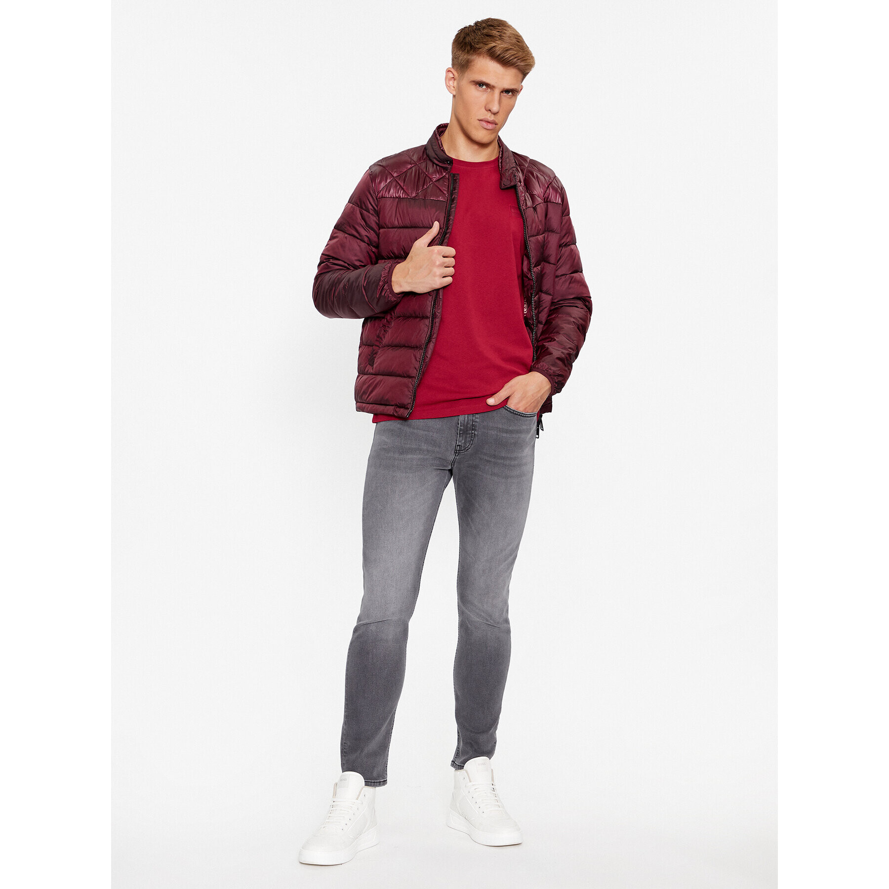 Boss Тишърт Tales 50472584 Червен Relaxed Fit - Pepit.bg