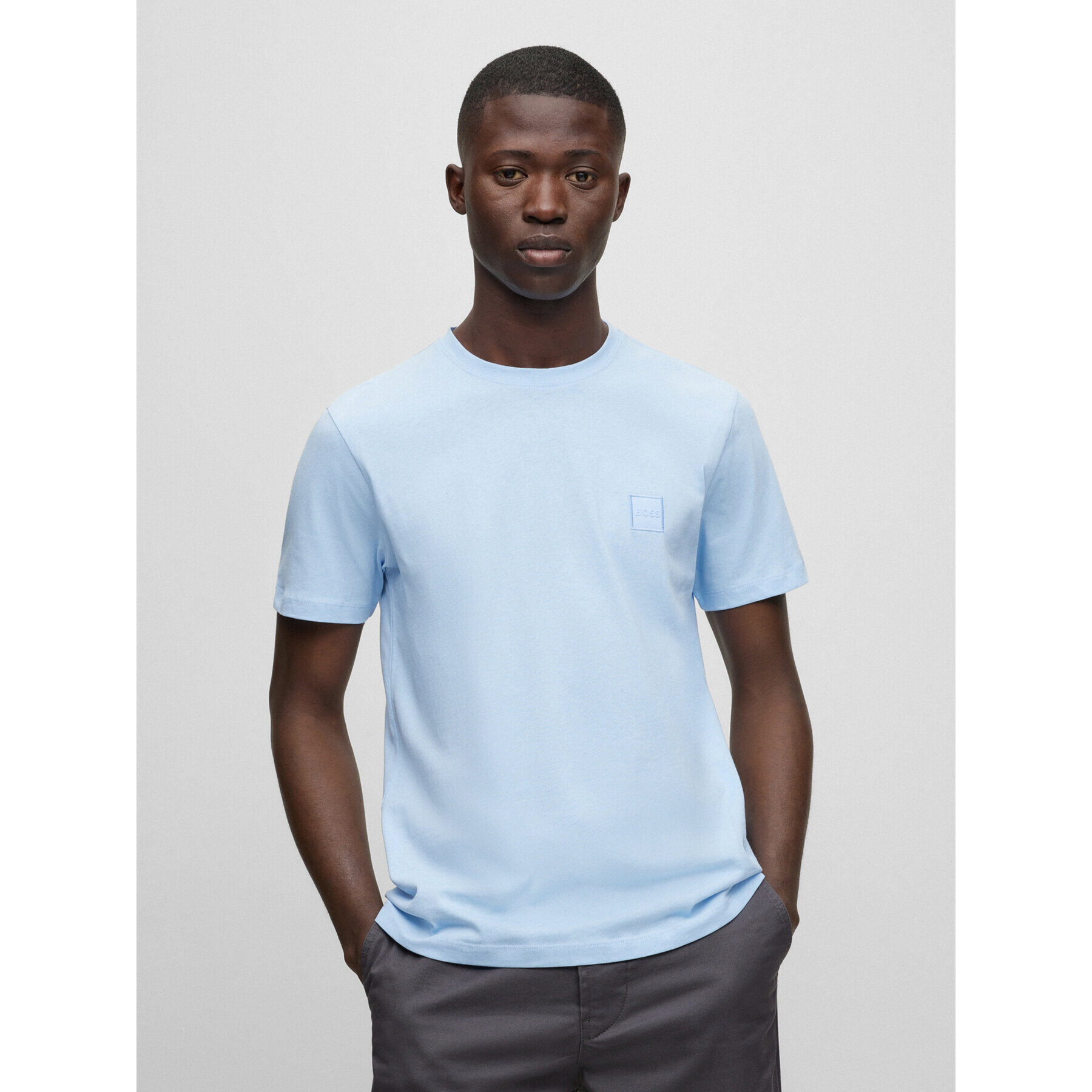 Boss Тишърт Tales 50472584 Син Relaxed Fit - Pepit.bg