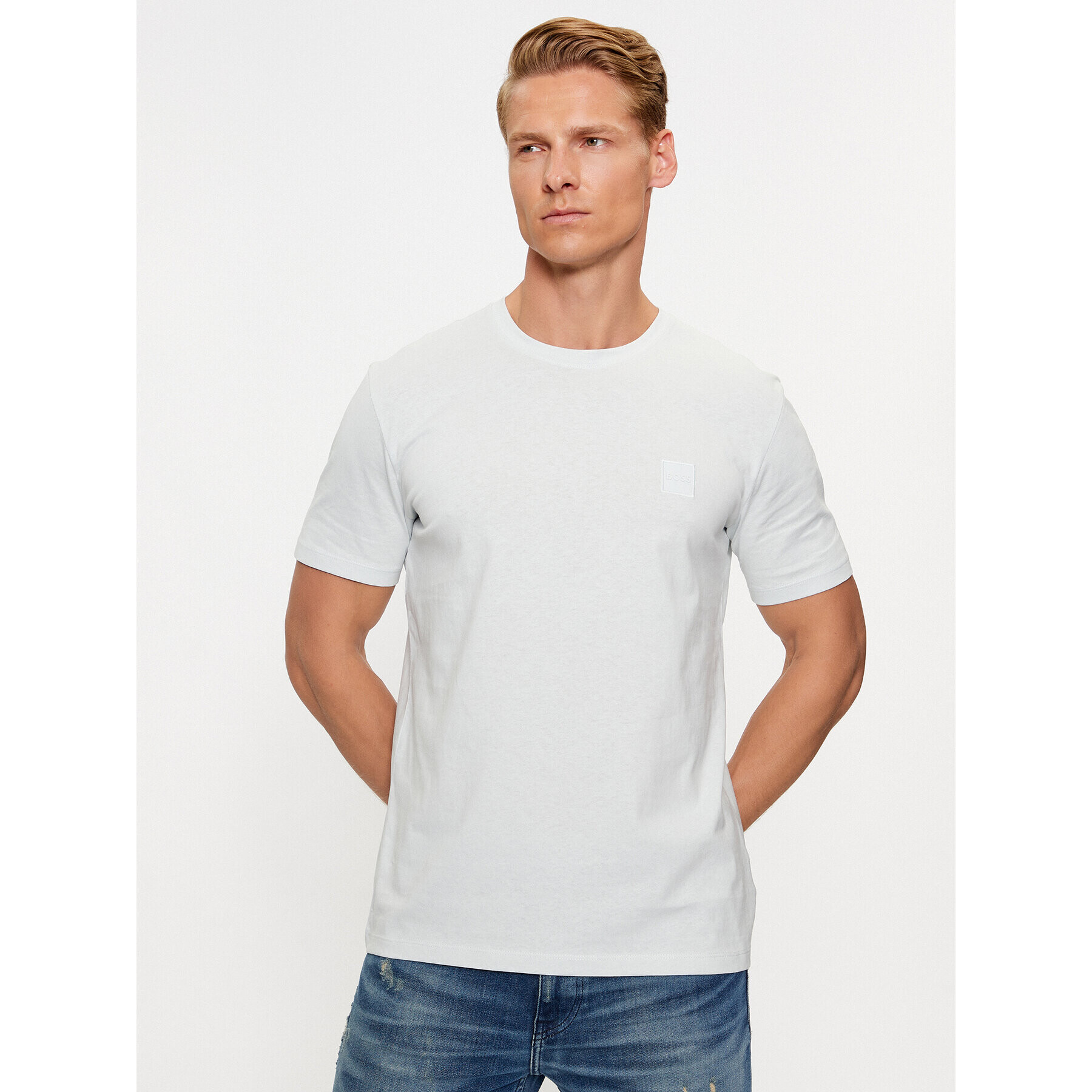Boss Тишърт Tales 50472584 Зелен Relaxed Fit - Pepit.bg