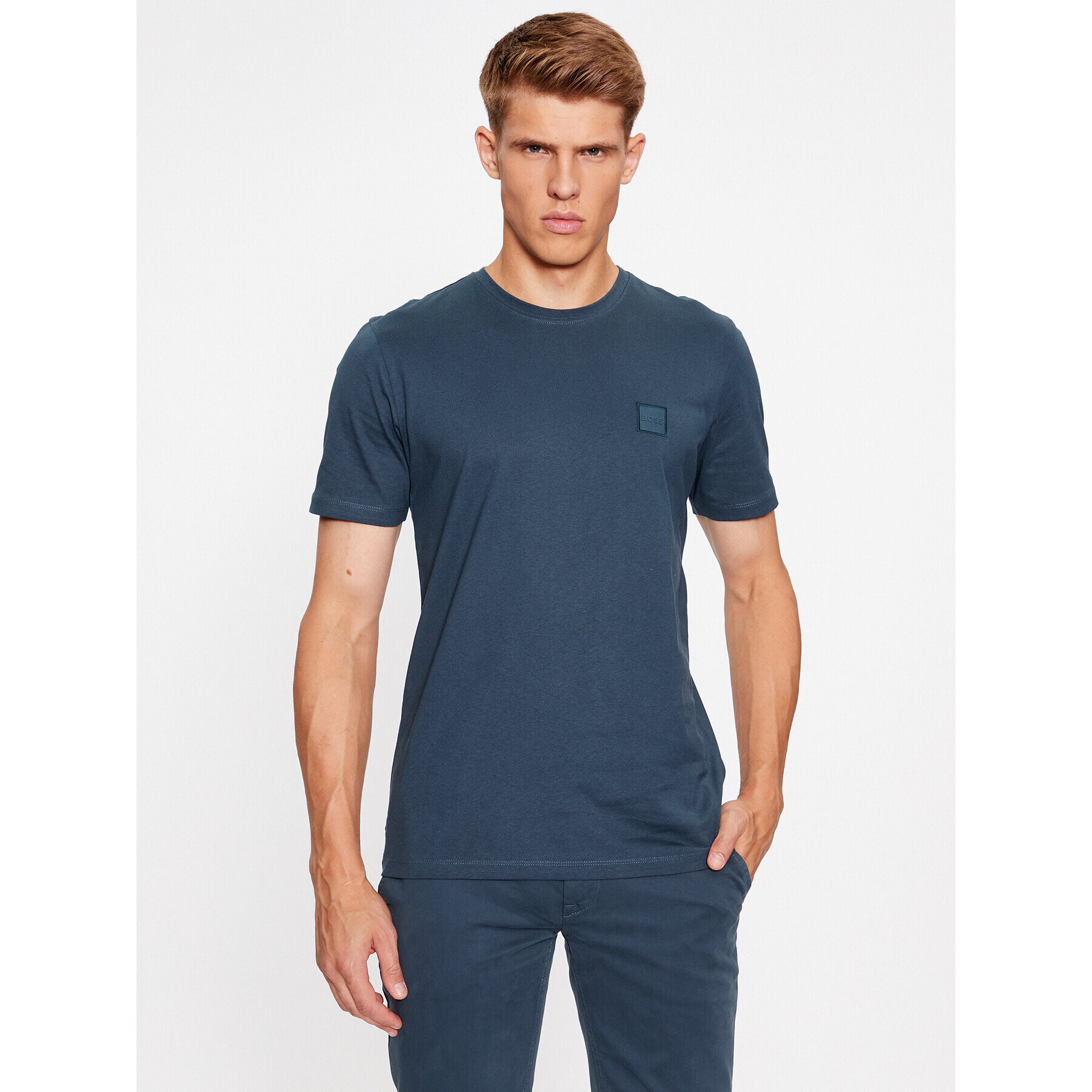 Boss Тишърт Tales 50472584 Зелен Relaxed Fit - Pepit.bg