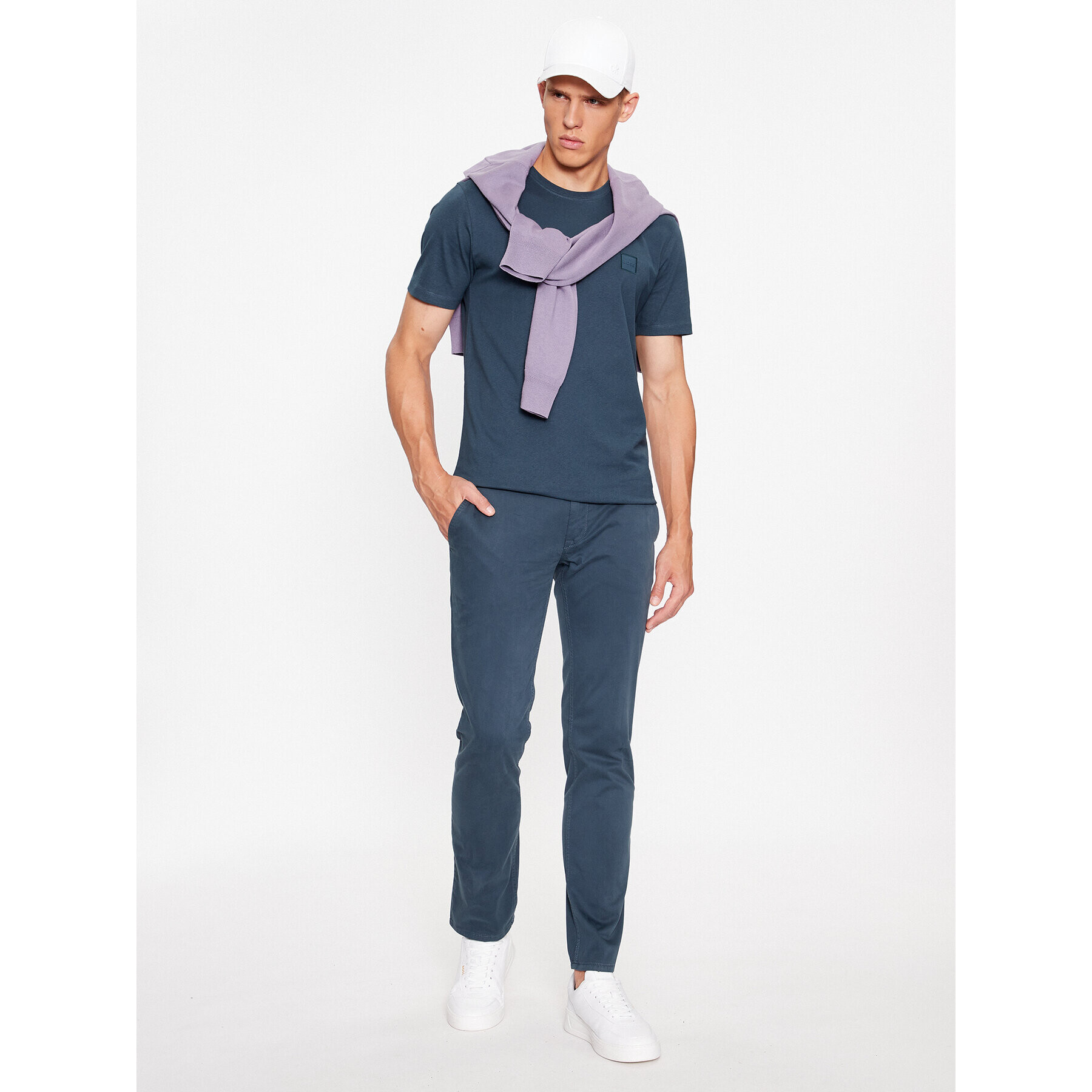 Boss Тишърт Tales 50472584 Зелен Relaxed Fit - Pepit.bg
