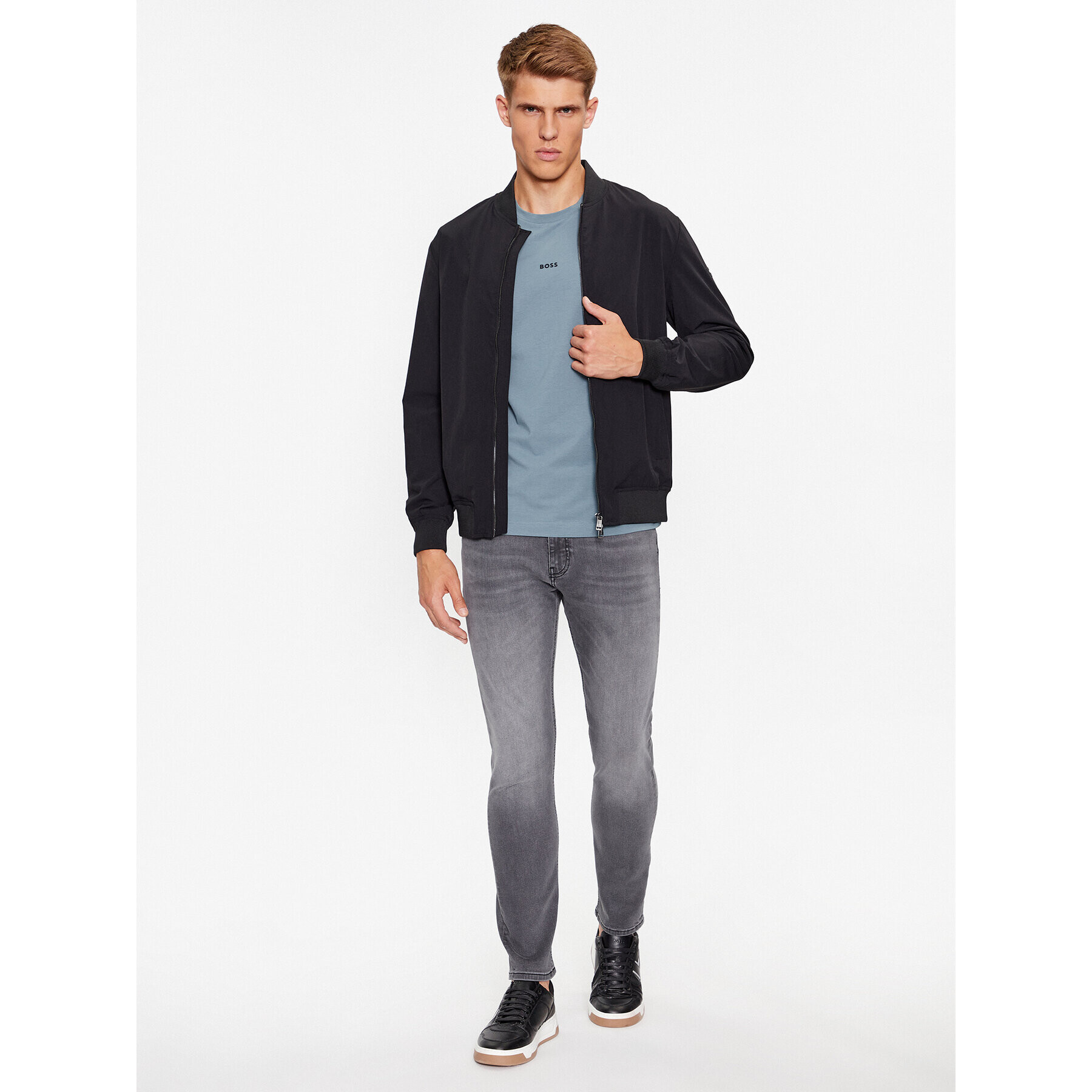 Boss Тишърт Tchup 50473278 Син Relaxed Fit - Pepit.bg