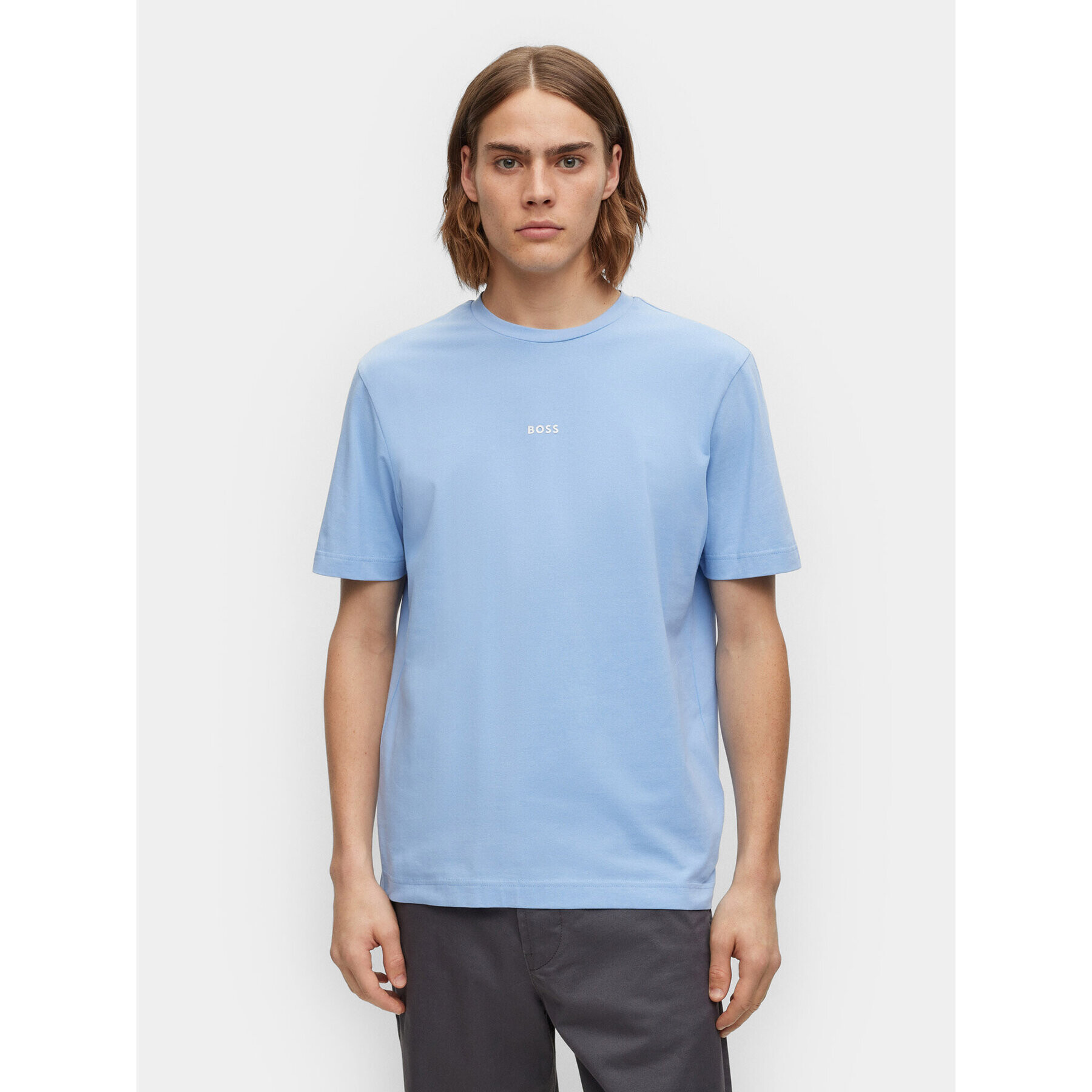 Boss Тишърт Tchup 50473278 Син Relaxed Fit - Pepit.bg