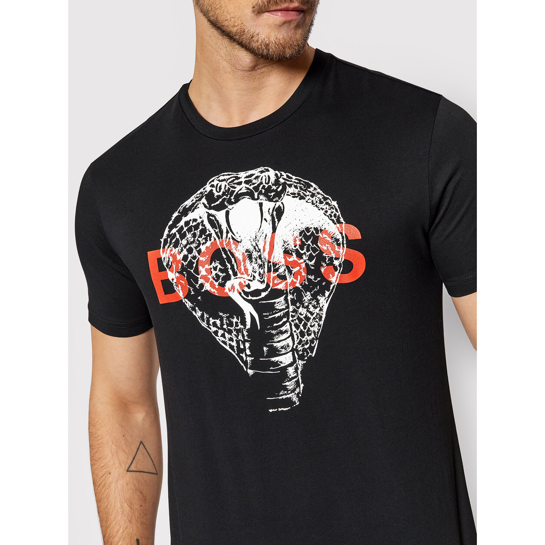 Boss Тишърт TDraw 50460607 Черен Regular Fit - Pepit.bg