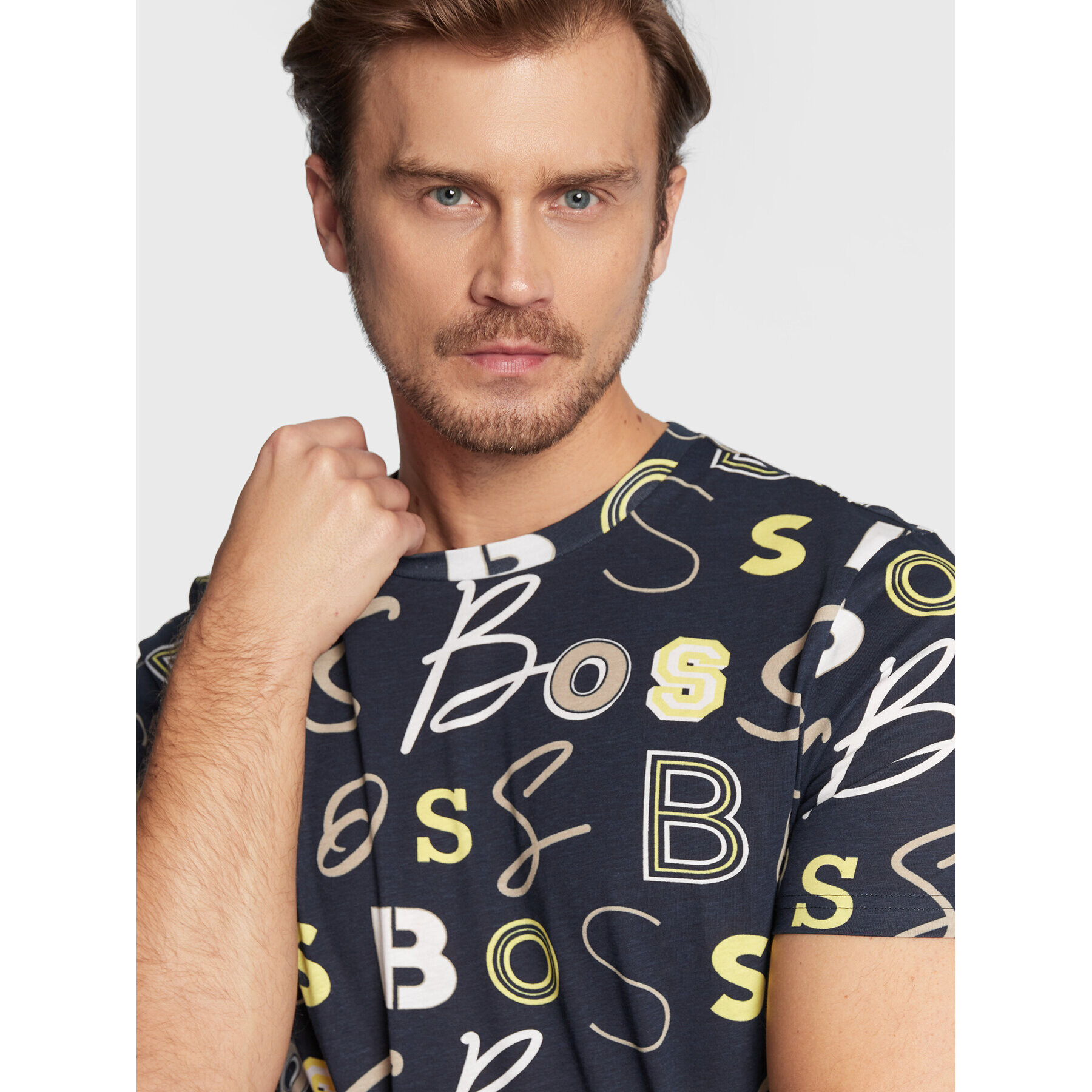 Boss Тишърт Teallovernew 50472305 Тъмносин Regular Fit - Pepit.bg