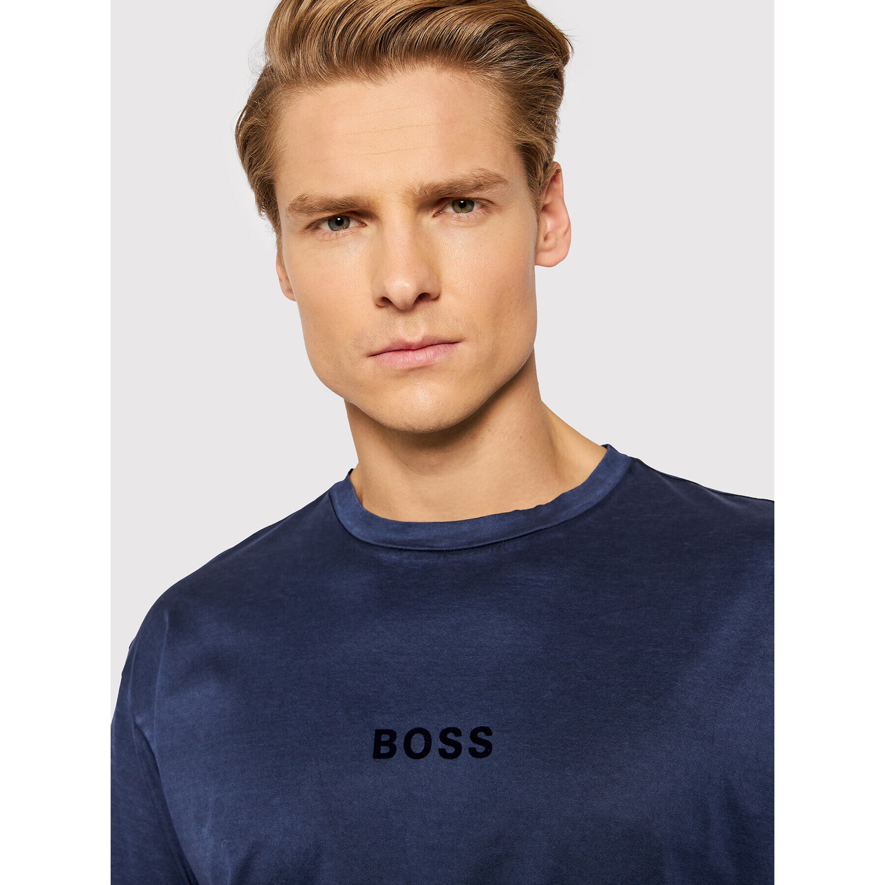 Boss Тишърт Tebeautiful 50462987 Тъмносин Relaxed Fit - Pepit.bg