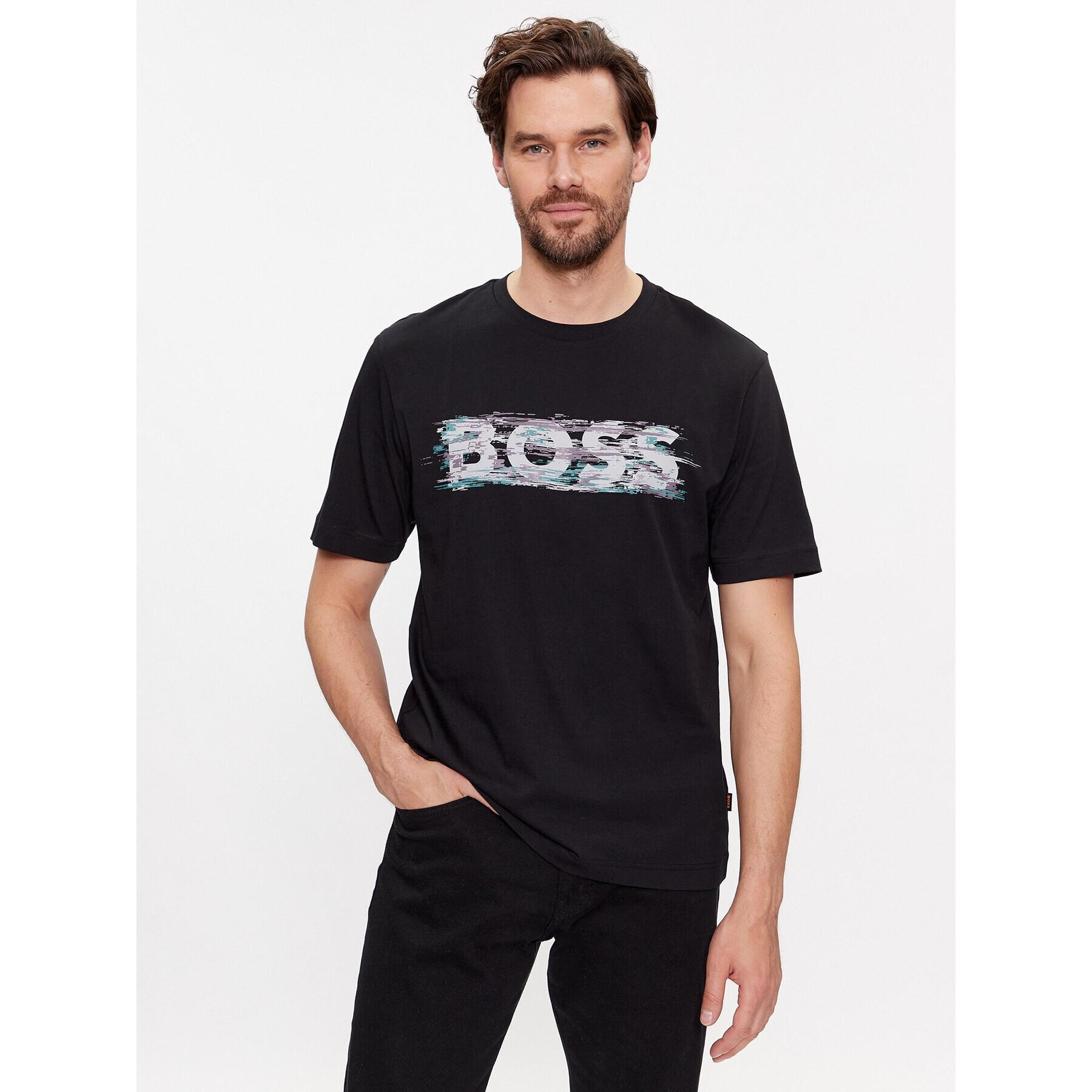 Boss Тишърт Tedigitallogo 50503542 Черен Regular Fit - Pepit.bg