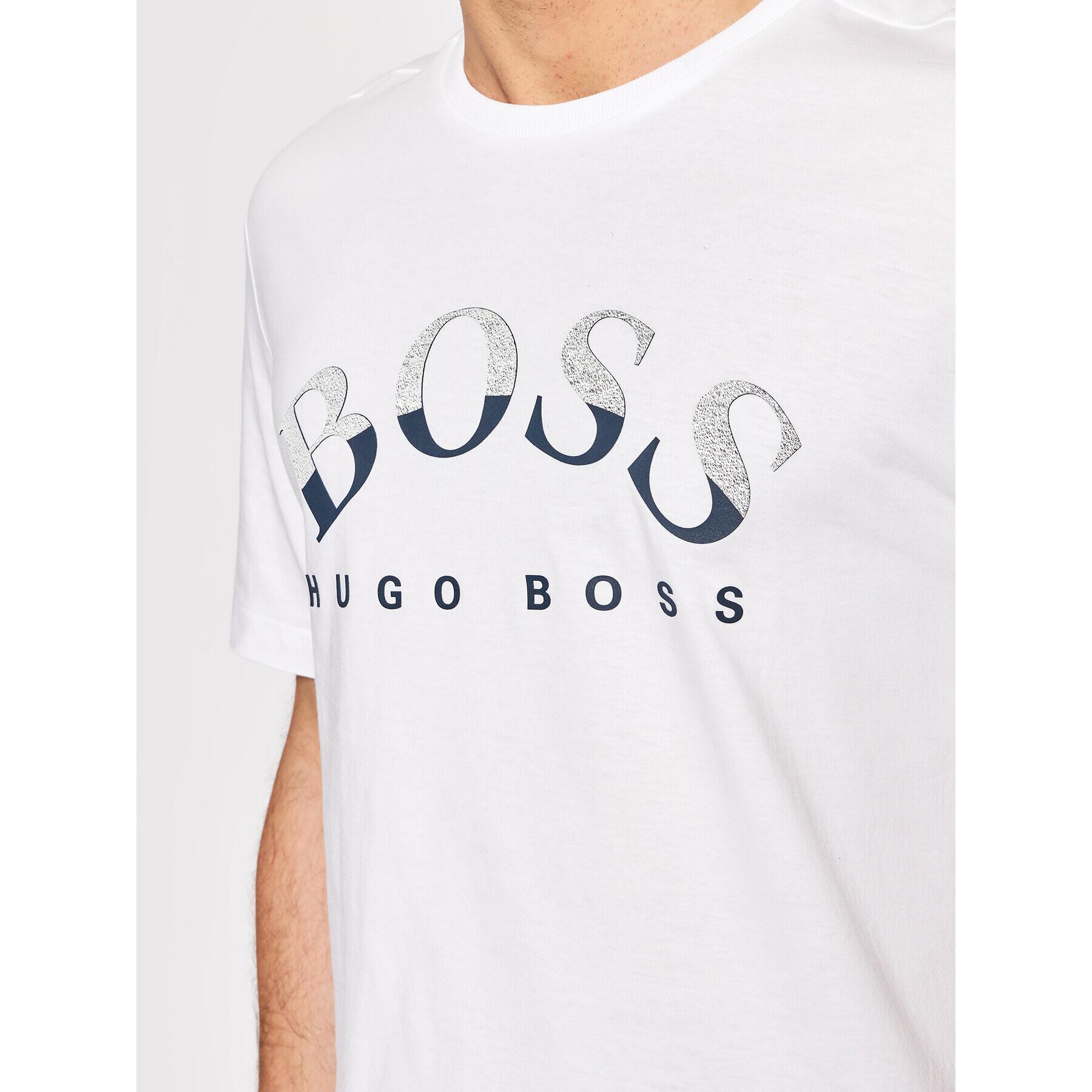 Boss Тишърт Tee 1 50455760 Бял Regular Fit - Pepit.bg