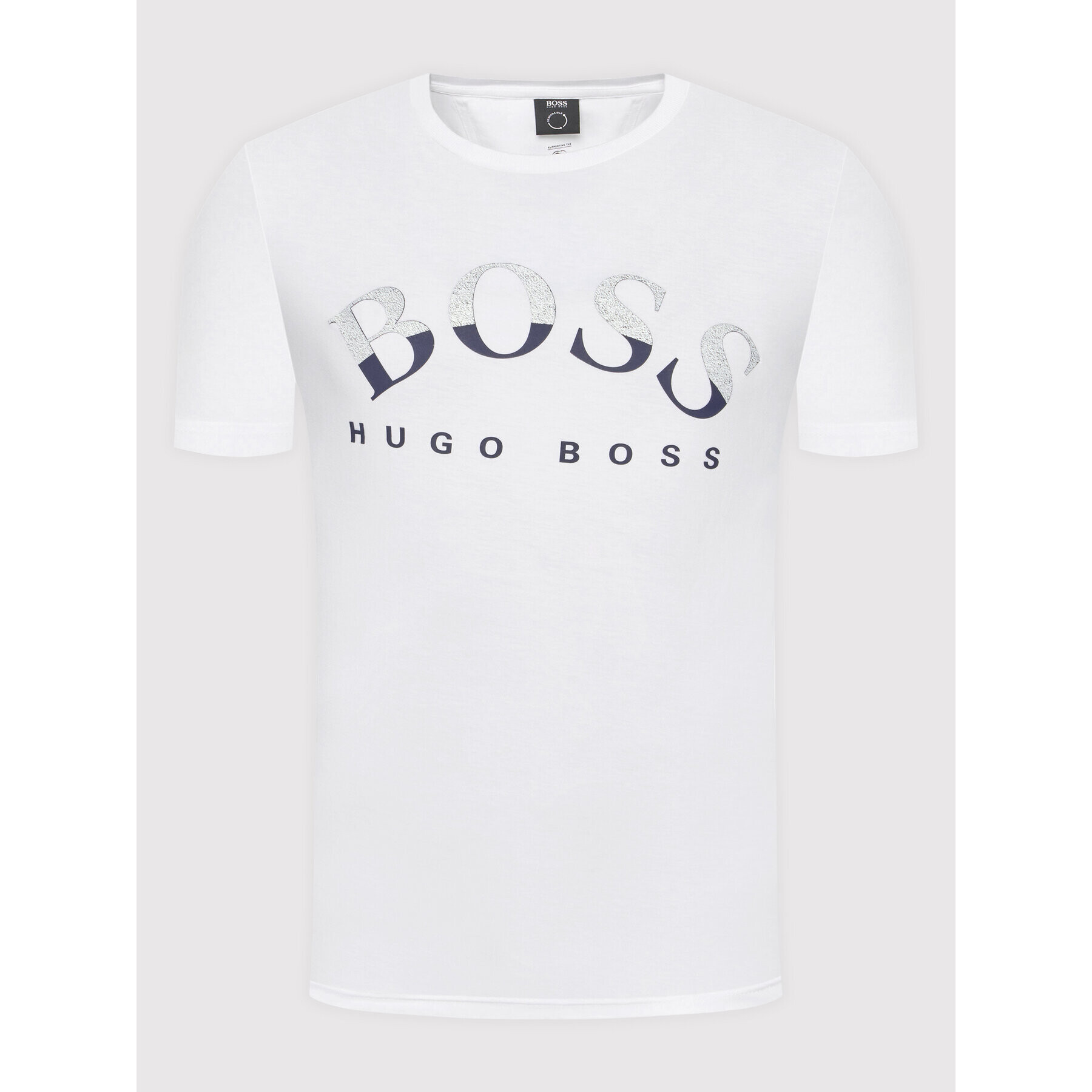 Boss Тишърт Tee 1 50455760 Бял Regular Fit - Pepit.bg