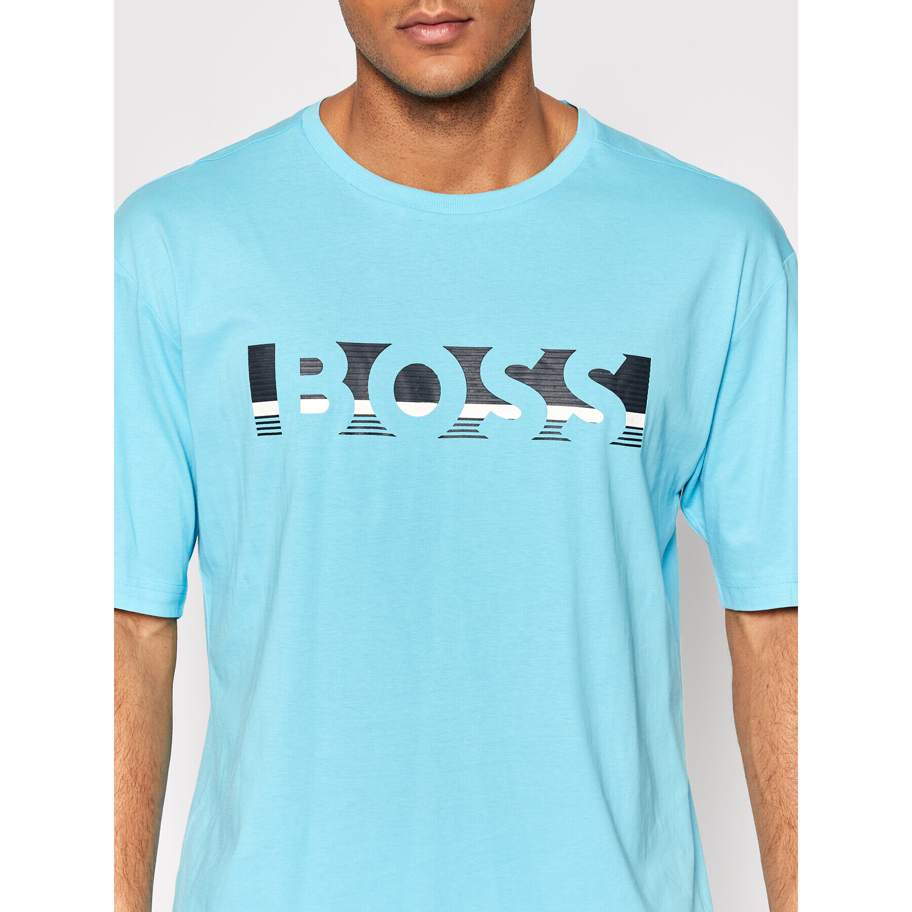 Boss Тишърт Tee 1 50466295 Син Relaxed Fit - Pepit.bg