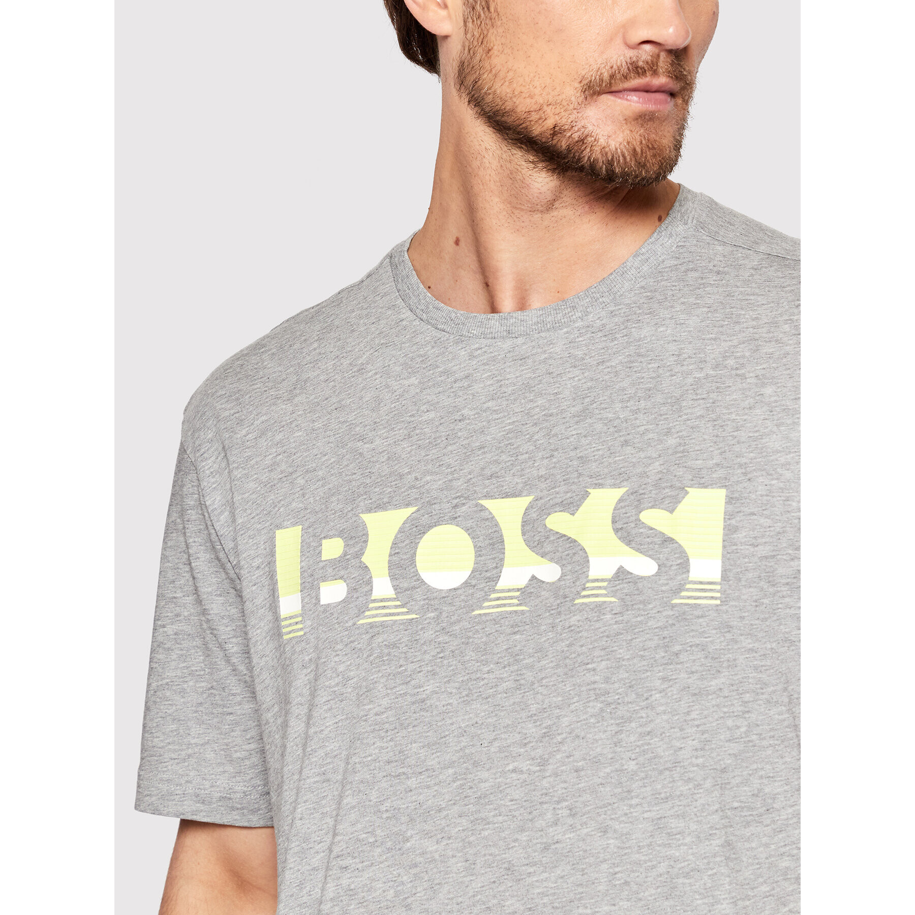 Boss Тишърт Tee 1 50466295 Сив Relaxed Fit - Pepit.bg