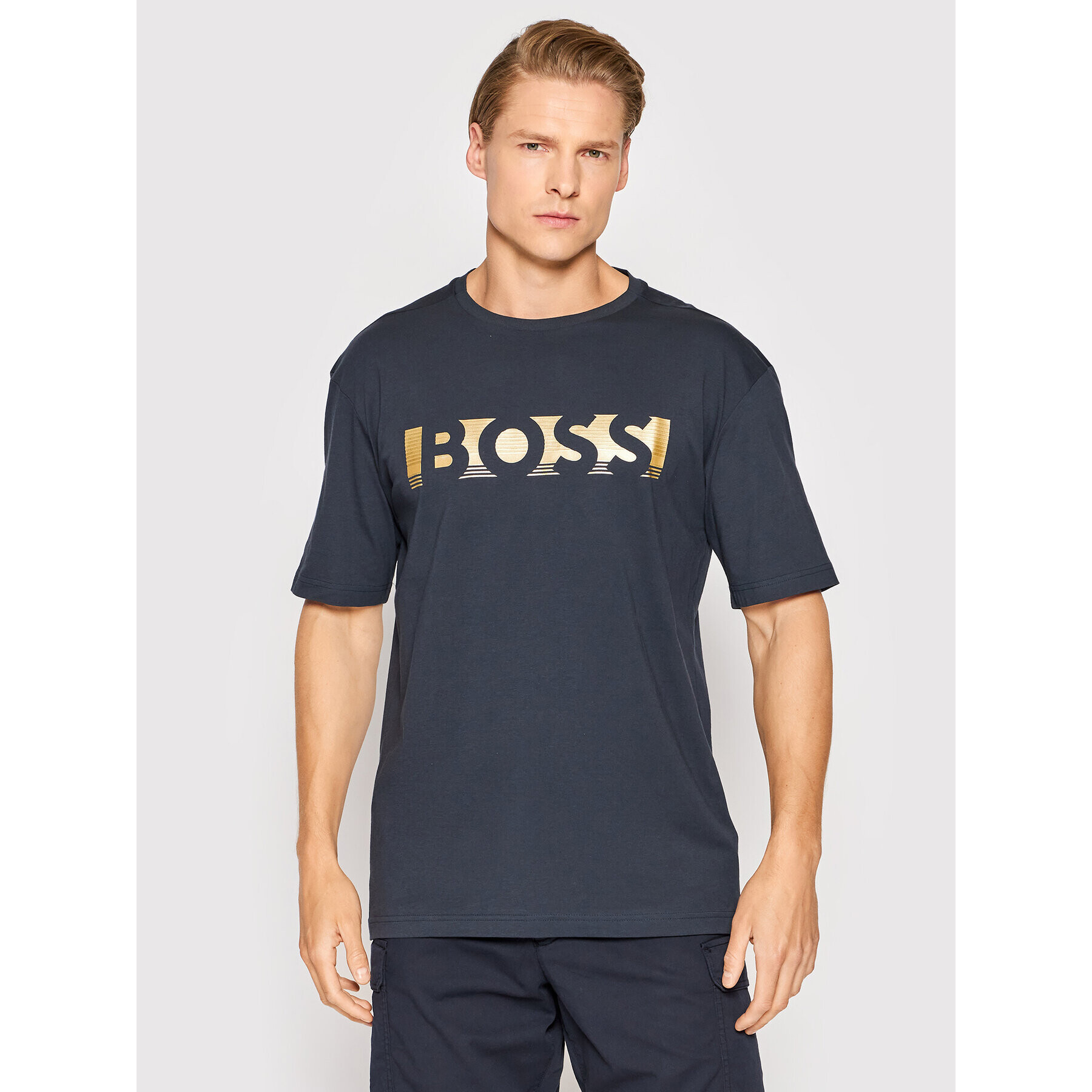 Boss Тишърт Tee 1 50466295 Тъмносин Relaxed Fit - Pepit.bg